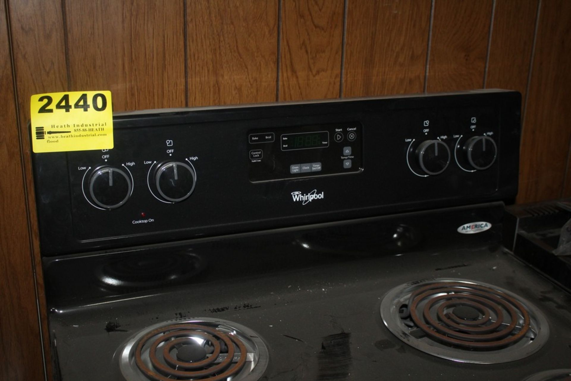 WHIRLPOOL FOUR BURNER ELECTRIC STOVE-30" - Image 2 of 2