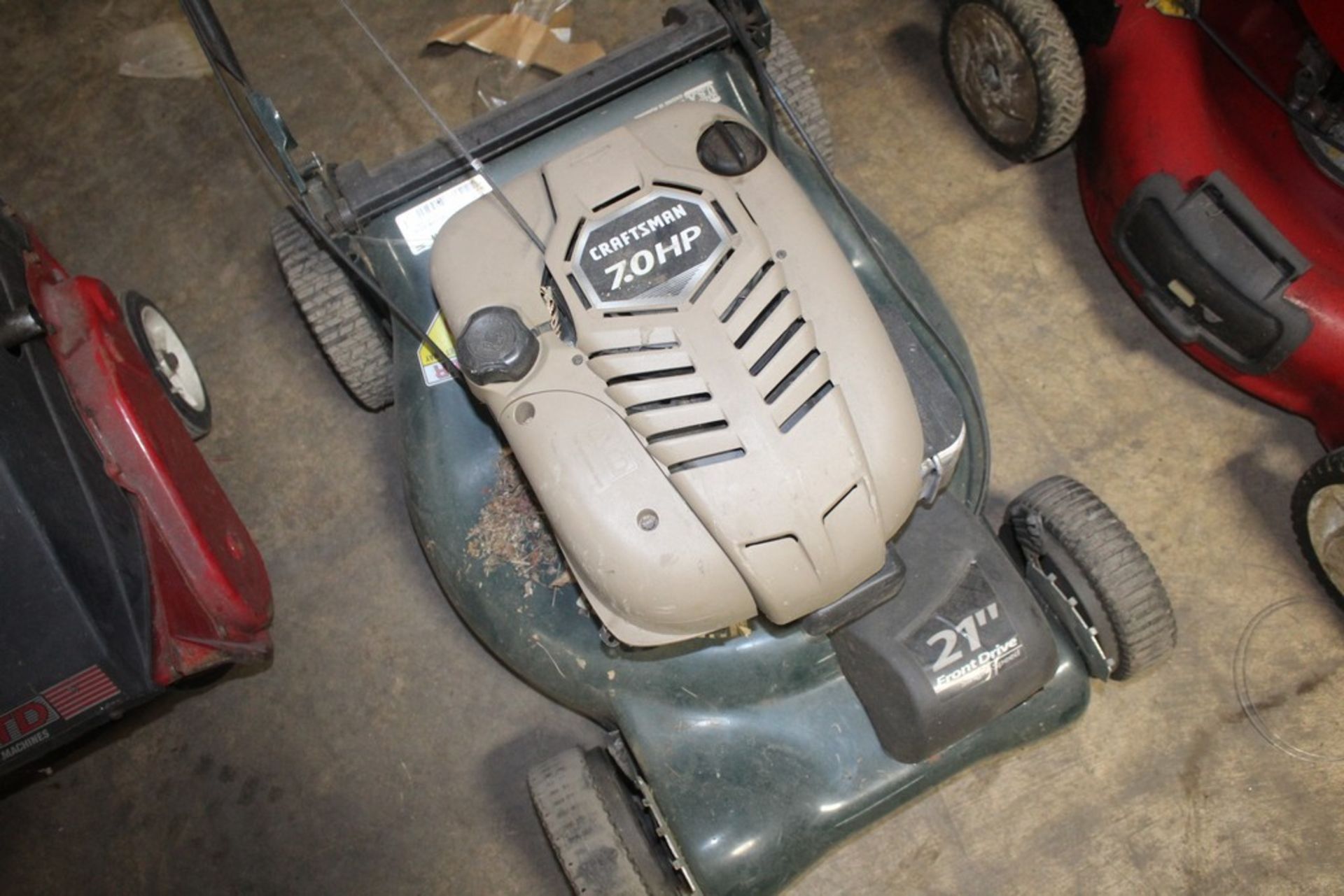 CRAFTMAN 21" FRONT DRIVE SELF PROPELLED GAS PUSH MOWER, WITH 7 HP ENGINE - Image 2 of 2