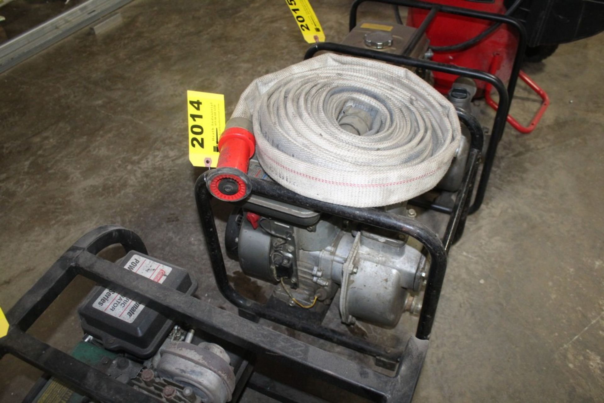 WINCO GAS POWERED WATER PUMP WITH KAWASAKI MODEL FA130D ENGINE, WITH DISCHAGE HOSE