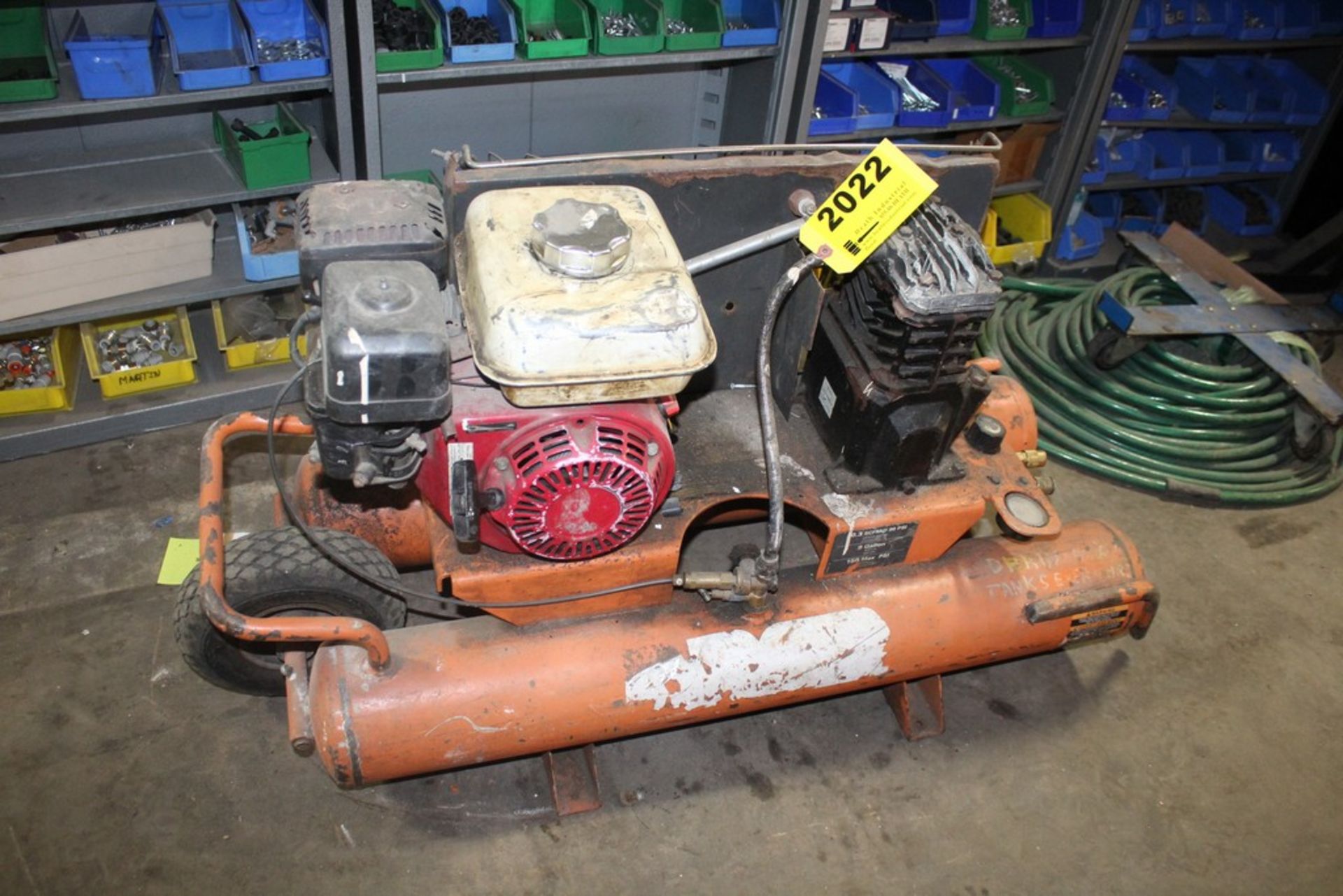 RIDGID TWIN TANK GAS POWERED AIR COMPRESSOR WITH HONDA ENGINE