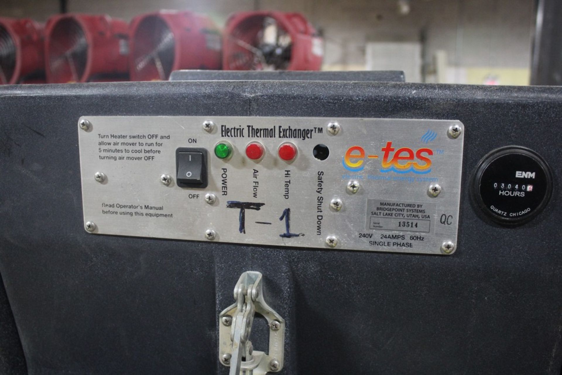 TES E-ETS ELECTRIC THERMAL EXCHANGER - 240 V - Image 2 of 2