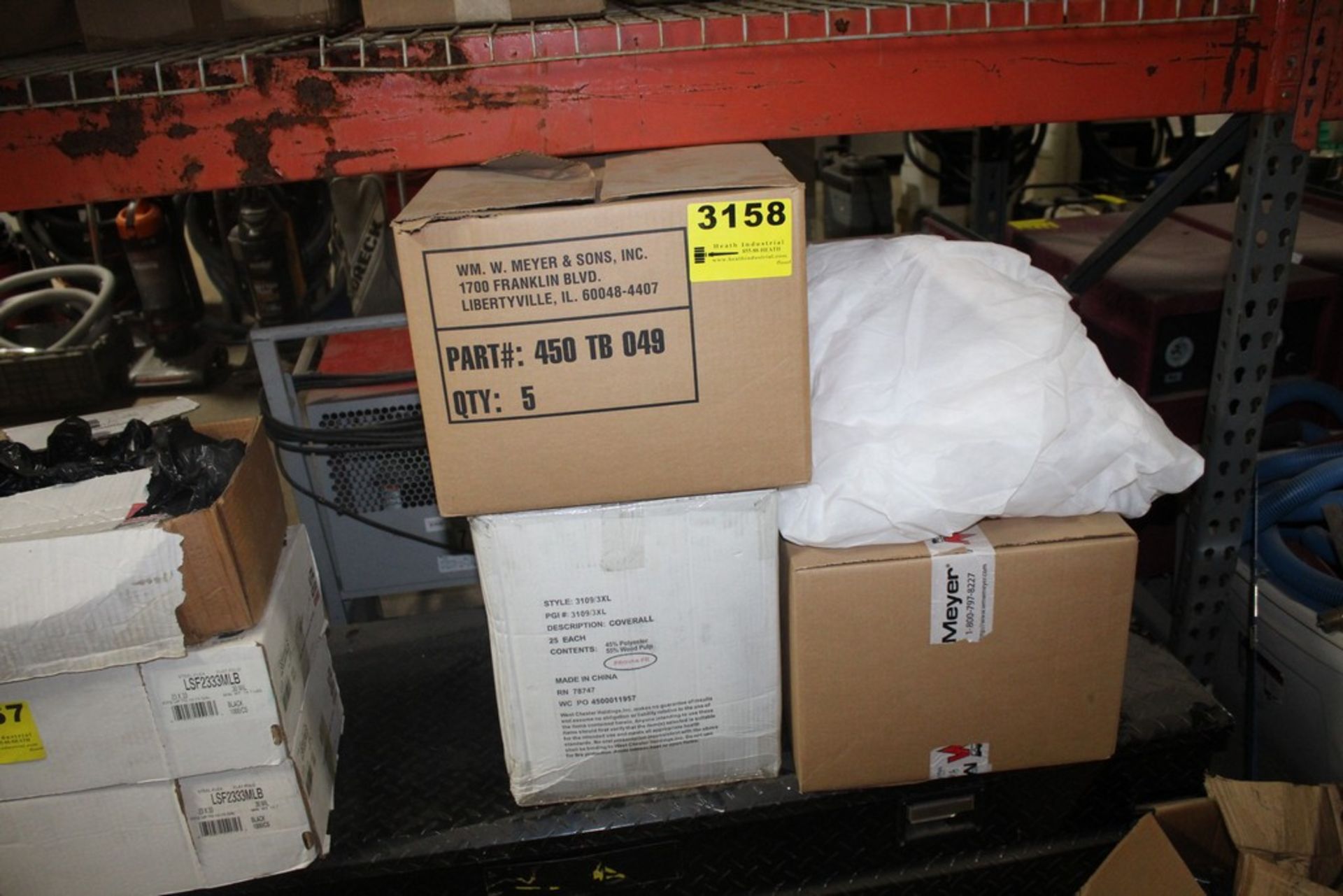 (3) CASES OF COVERALLS