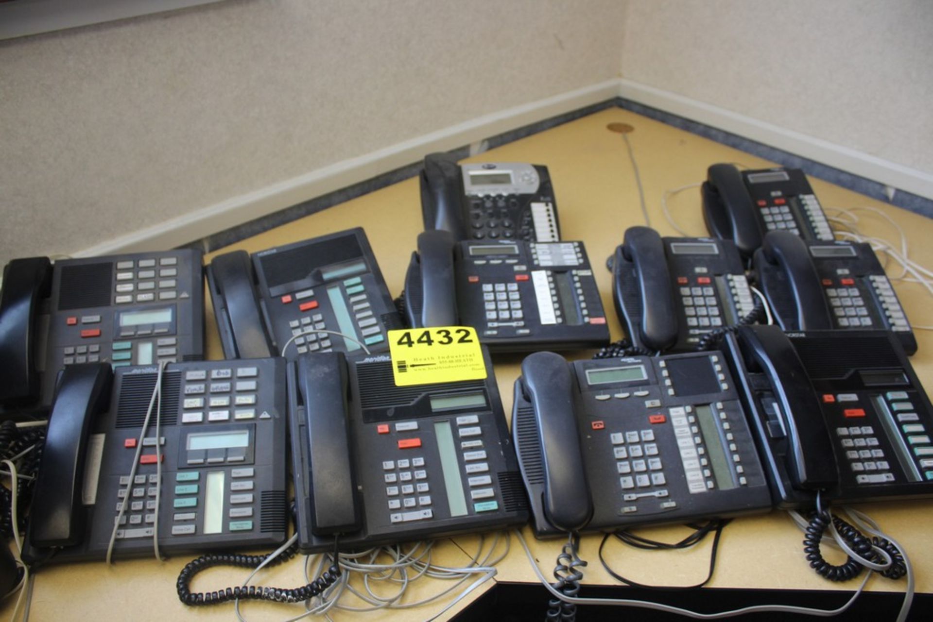 (11) OFFICE PHONES, NORTEL MERIDIAN