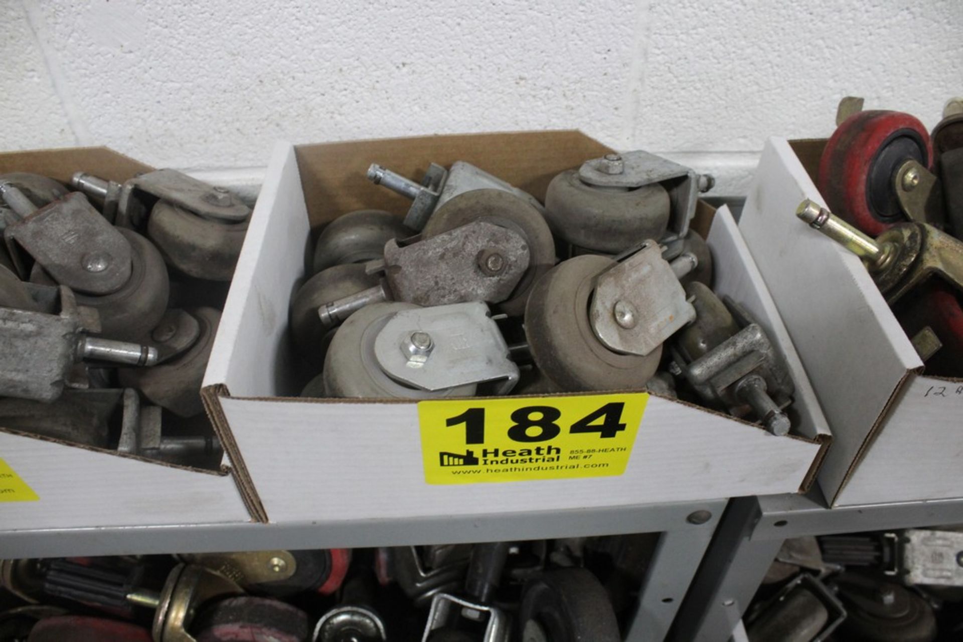 (12) FIXED 3" CASTER WHEELS IN BOX