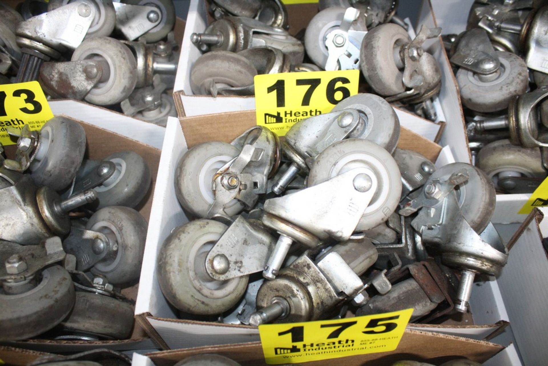 (12) SWIVEL 3" CASTER WHEELS IN BOX