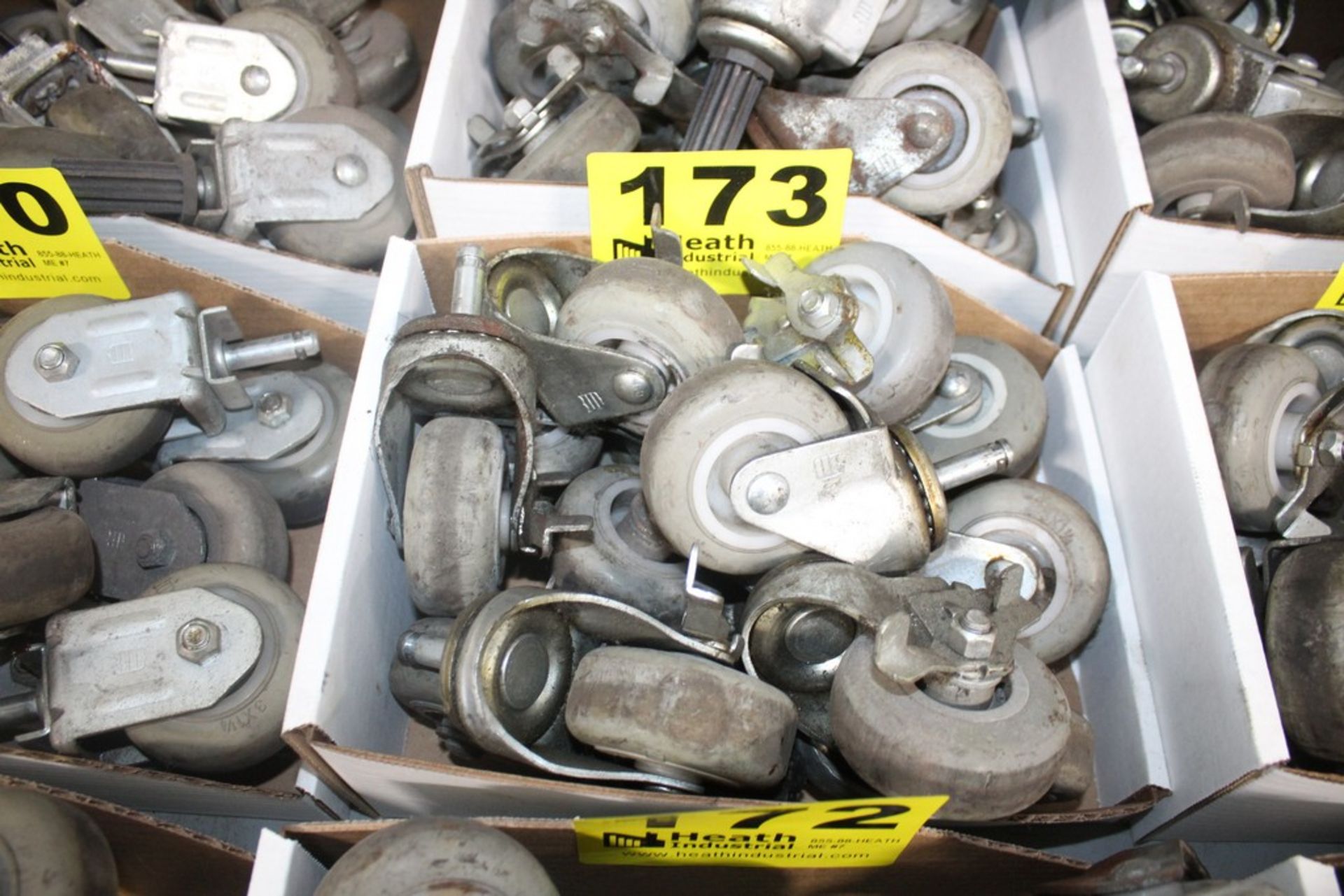 (12) SWIVEL 3" CASTER WHEELS IN BOX