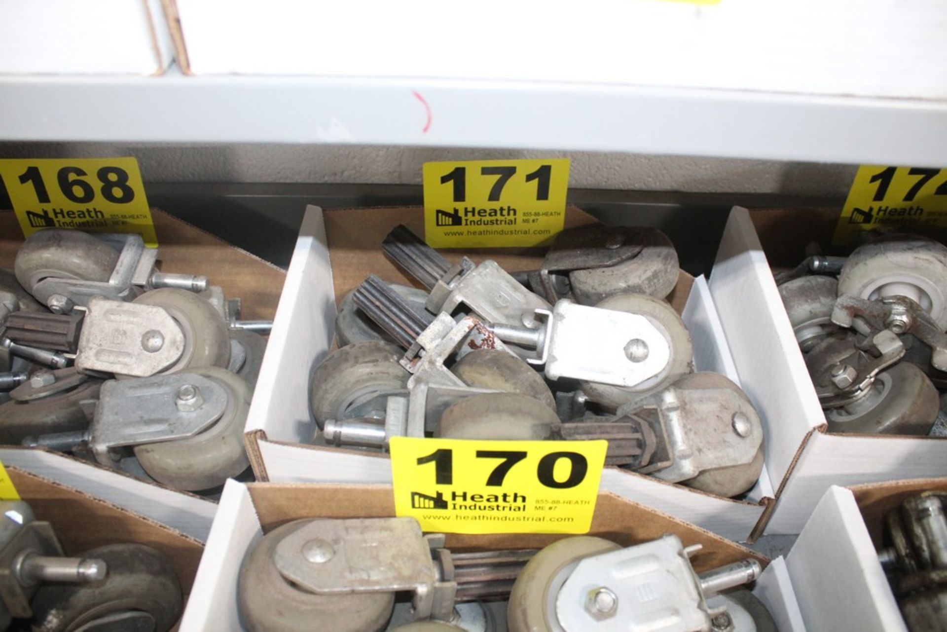 (12) SWIVEL 3" CASTER WHEELS IN BOX