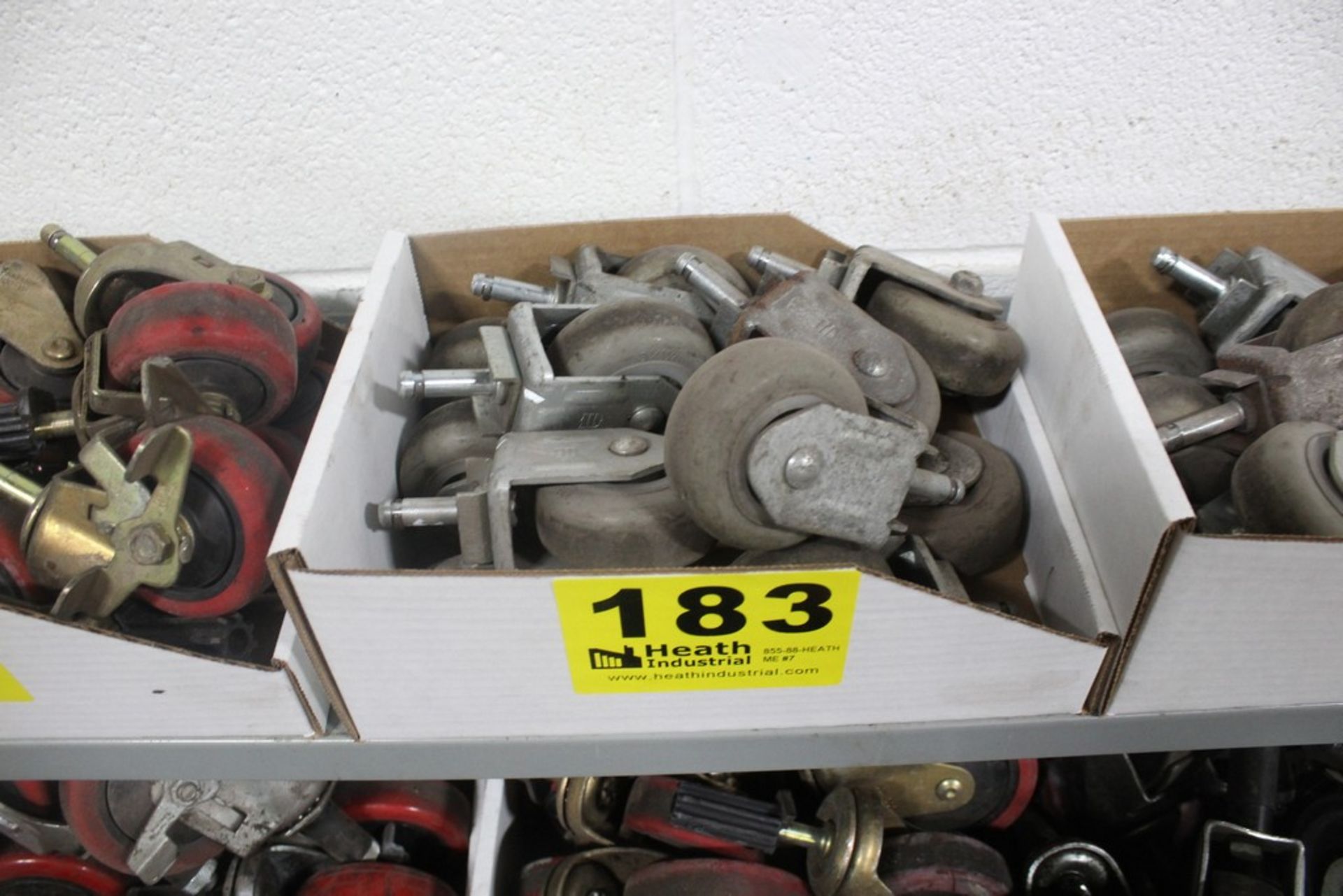 (12) FIXED 3" CASTER WHEELS IN BOX