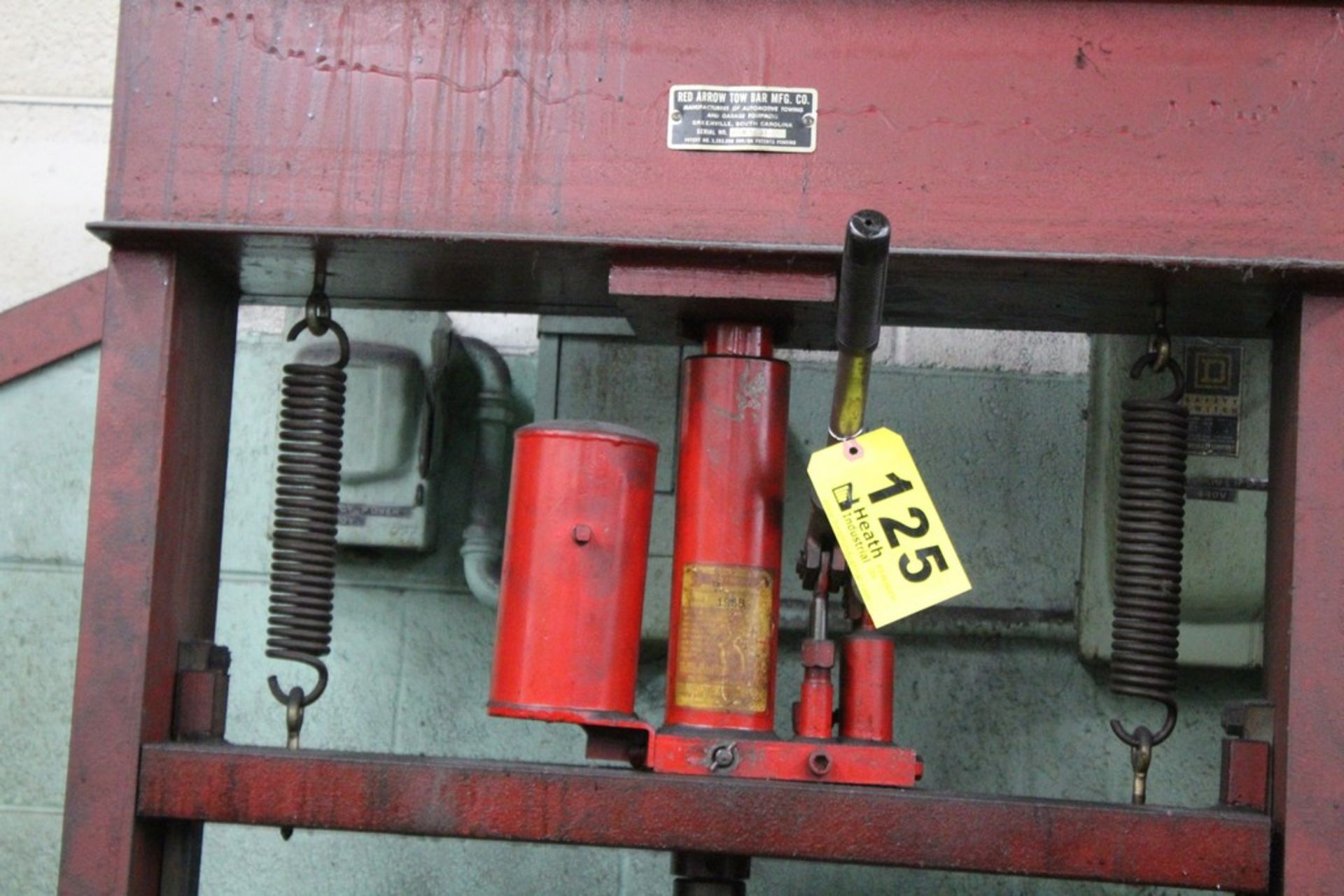 RED ARROW 40 TON H-FRAME PRESS, 30" BETWEEN POSTS - Image 2 of 3