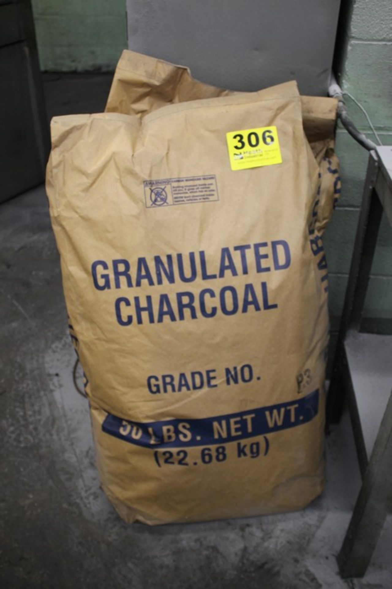 (2) 50 LB BAGS OF GRANULATED CHARCOAL