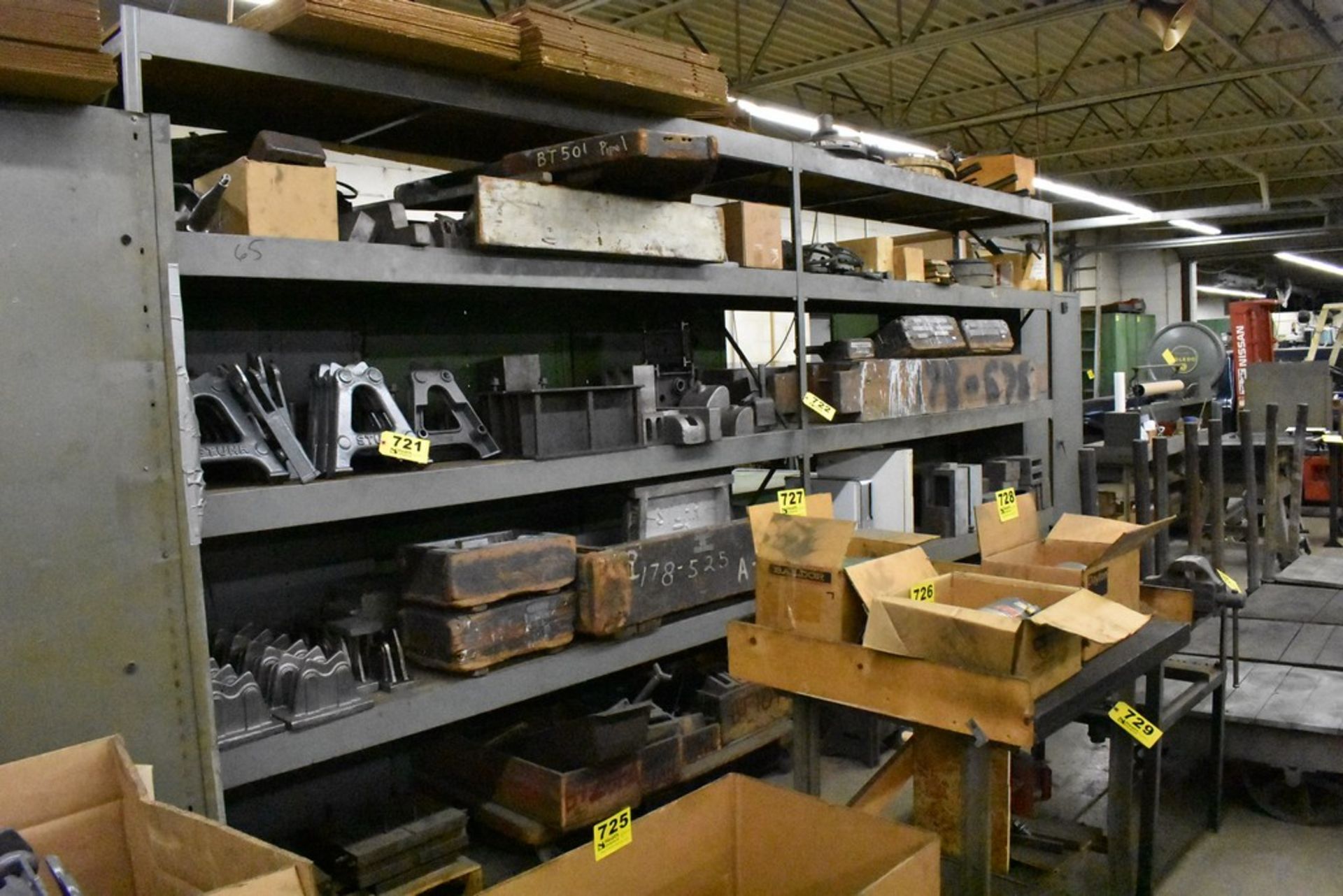 (2) SECTIONS EQUIPTO 96" X 24" X 96" ADJUSTABLE STEEL SHELVING UNIT (DELAYED PICKUP, MUST WAIT UNTIL