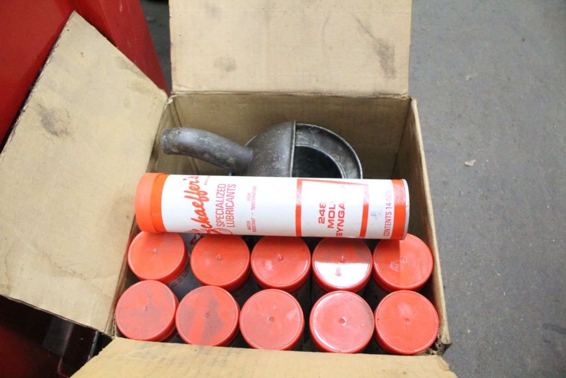 (8) ASSORTED GREASE GUNS, WITH (13) TUBES OF HIGH TEMP GREASE - Image 2 of 2