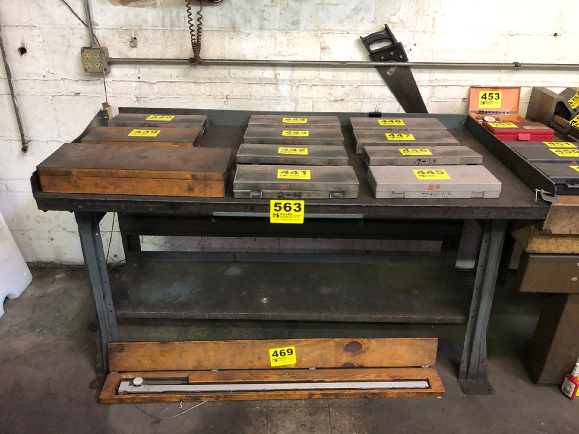 60" X 30" X 24" WORK BENCH W/SOLID WOOD TOP