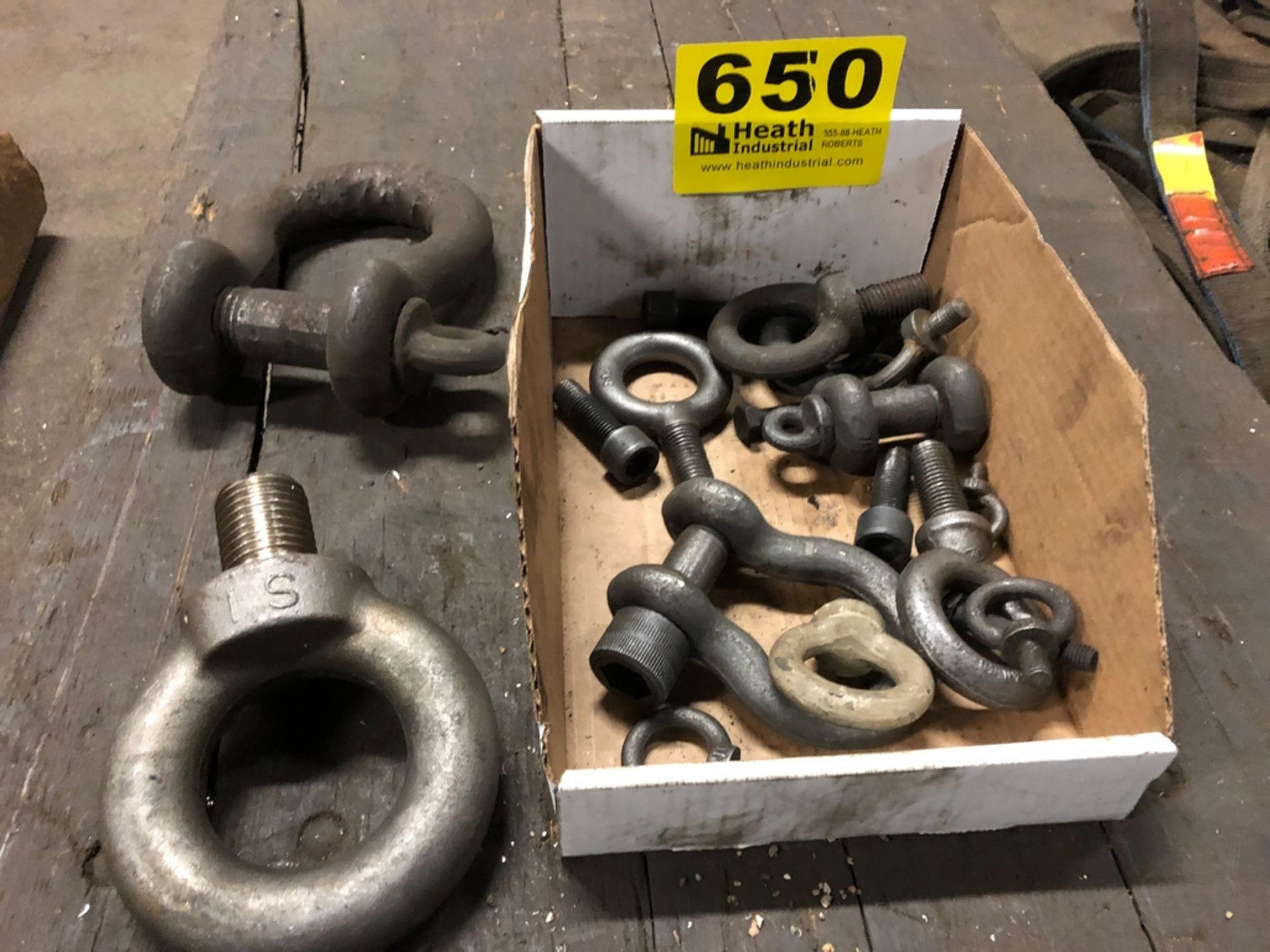 LOT ASS'T SHACKLES & EYE BOLTS, ETC.