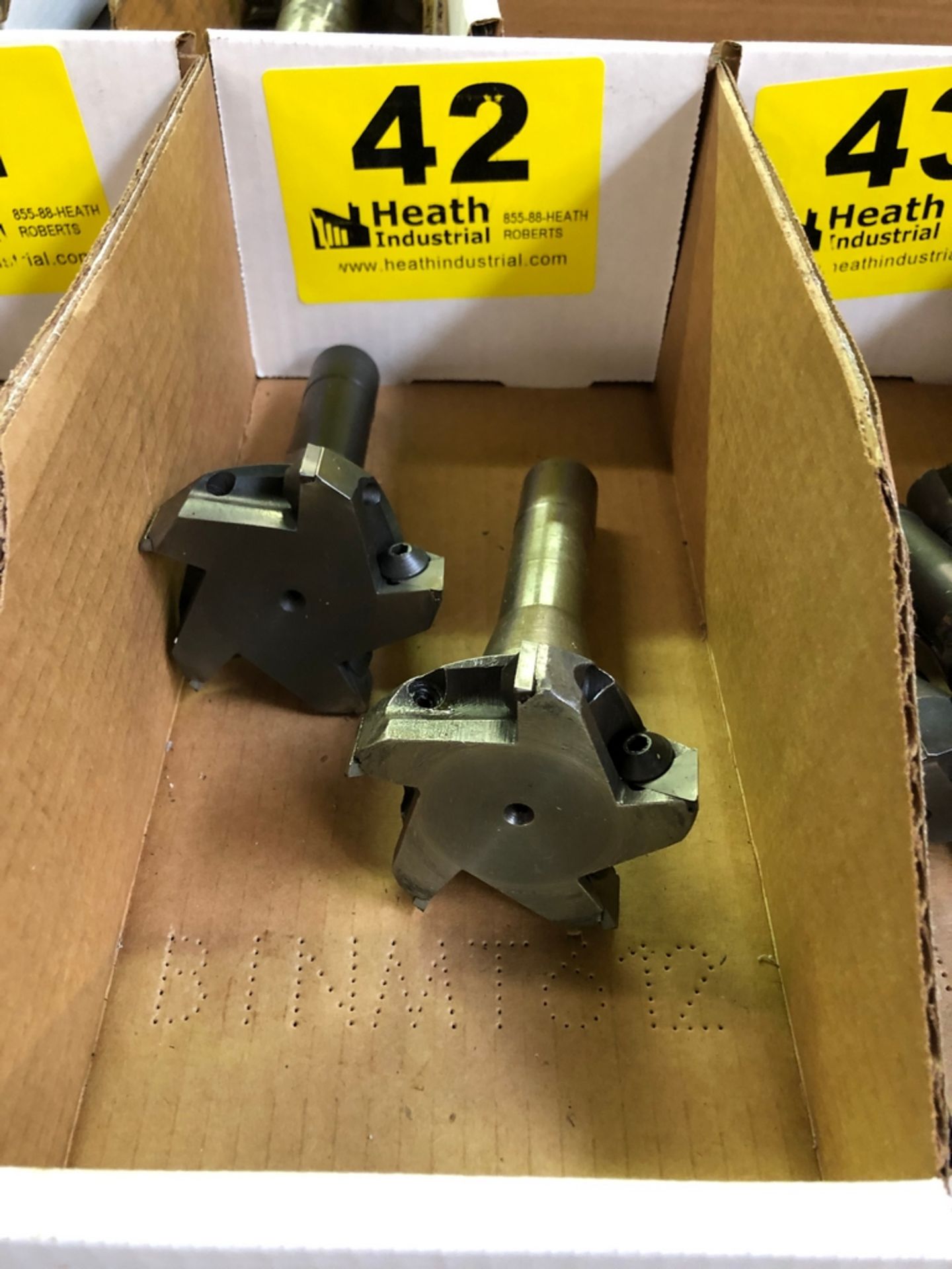 LOT 2 MILLING CUTTERS WITH R-8 SHANKS