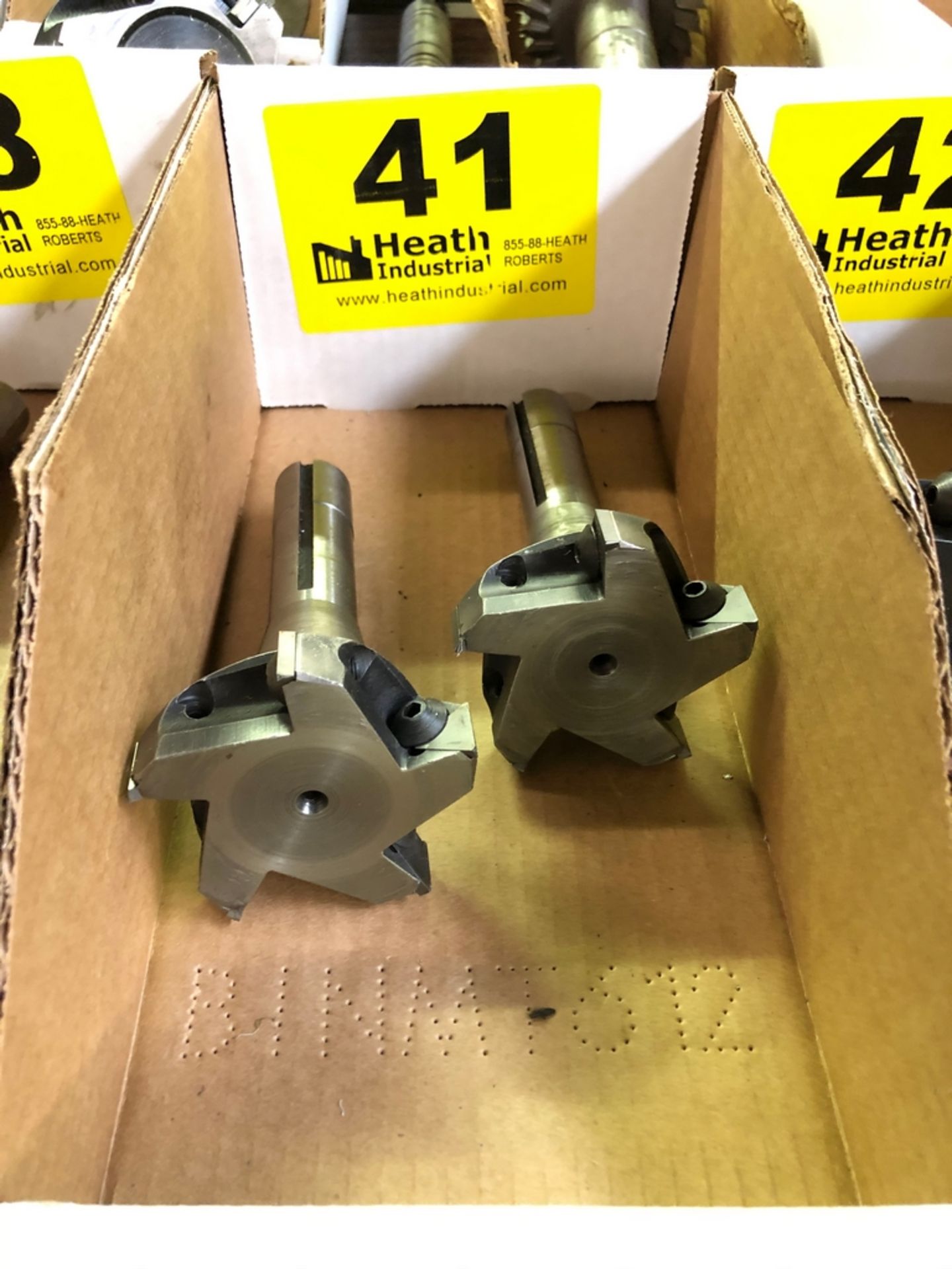 LOT 2 MILLING CUTTERS WITH R-8 SHANKS