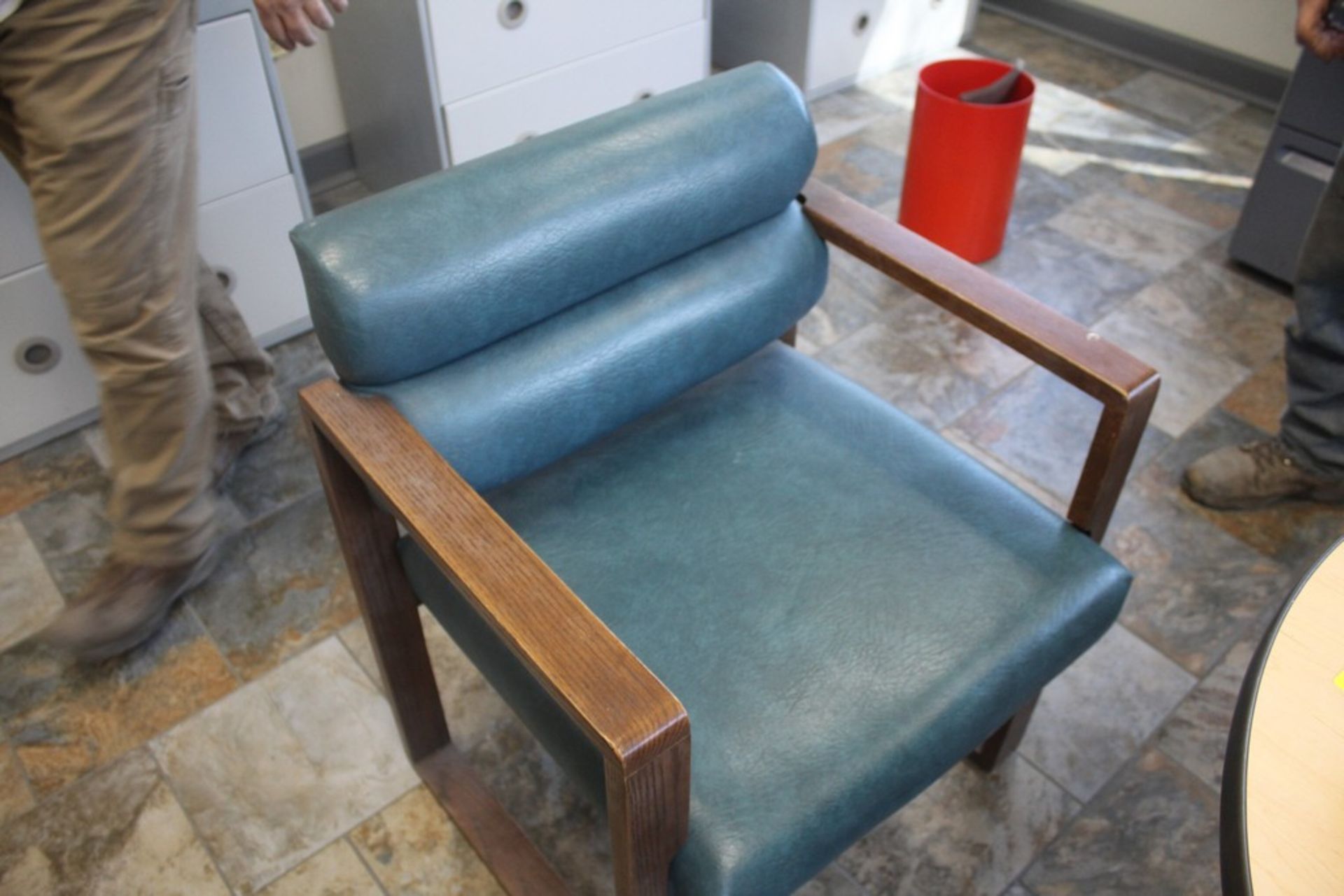 (2) LEATHERETTE ARM CHAIRS - Image 2 of 2