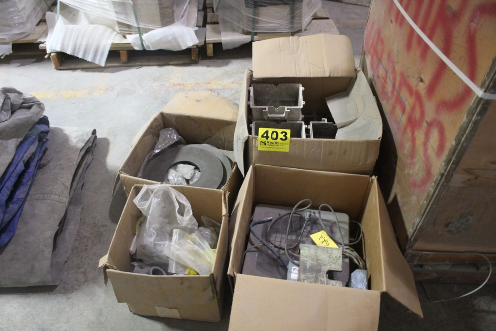 ASSORTED PARTS IN (4) BOXES