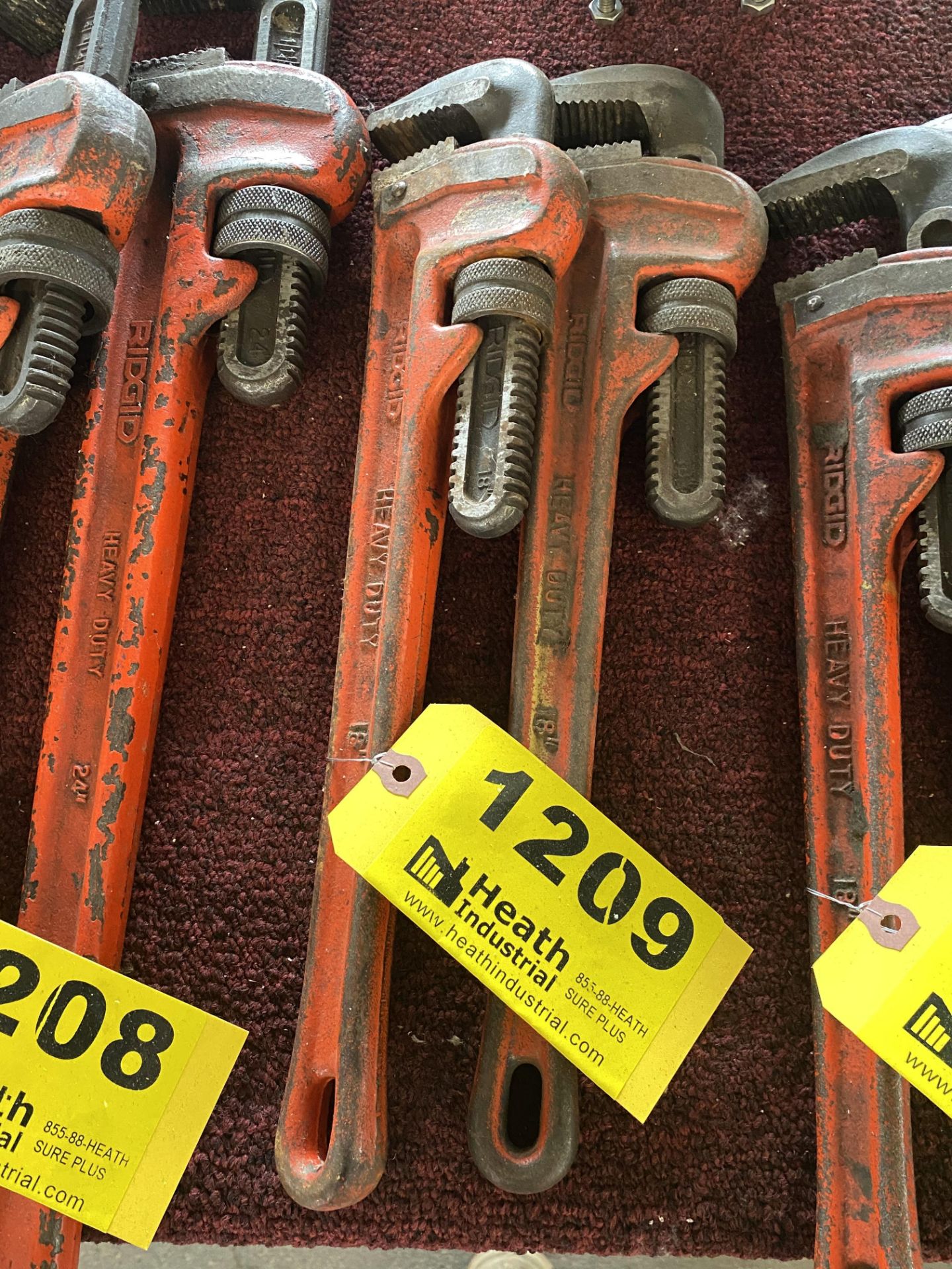 (2) RIDGID 18" PIPE WRENCHES