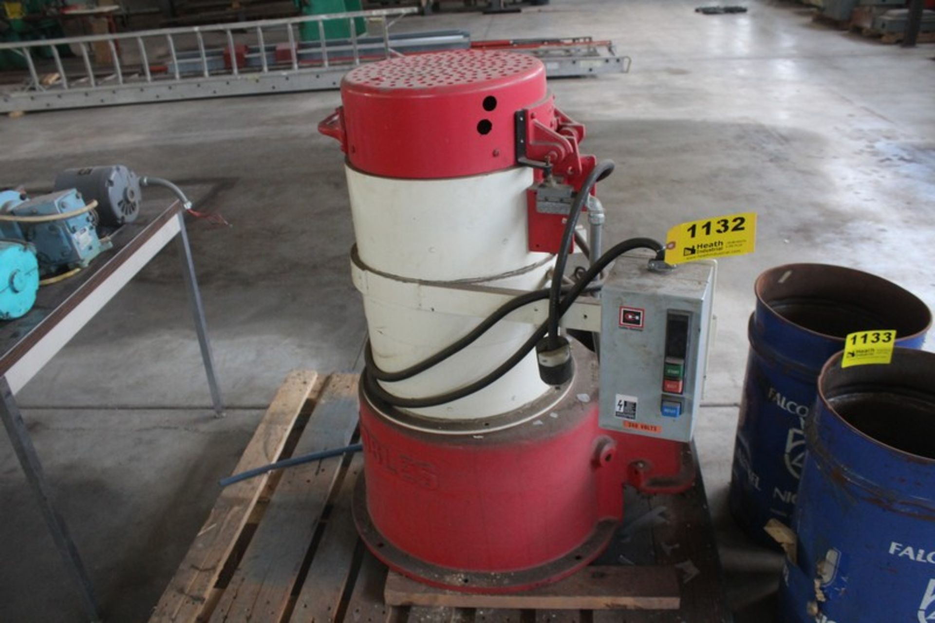 NOBLES SPIN DRY CENTRIFUGAL PARTS DRYER, WITH PARTS BASKET
