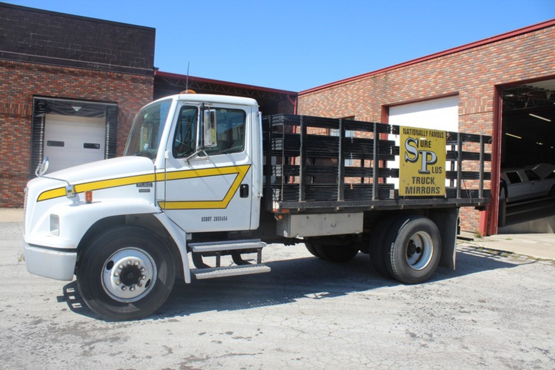 1999 Freightliner Model FL60 Flat Bed Stake Truck, VIN: 1FV3G6ACY9HG06731,