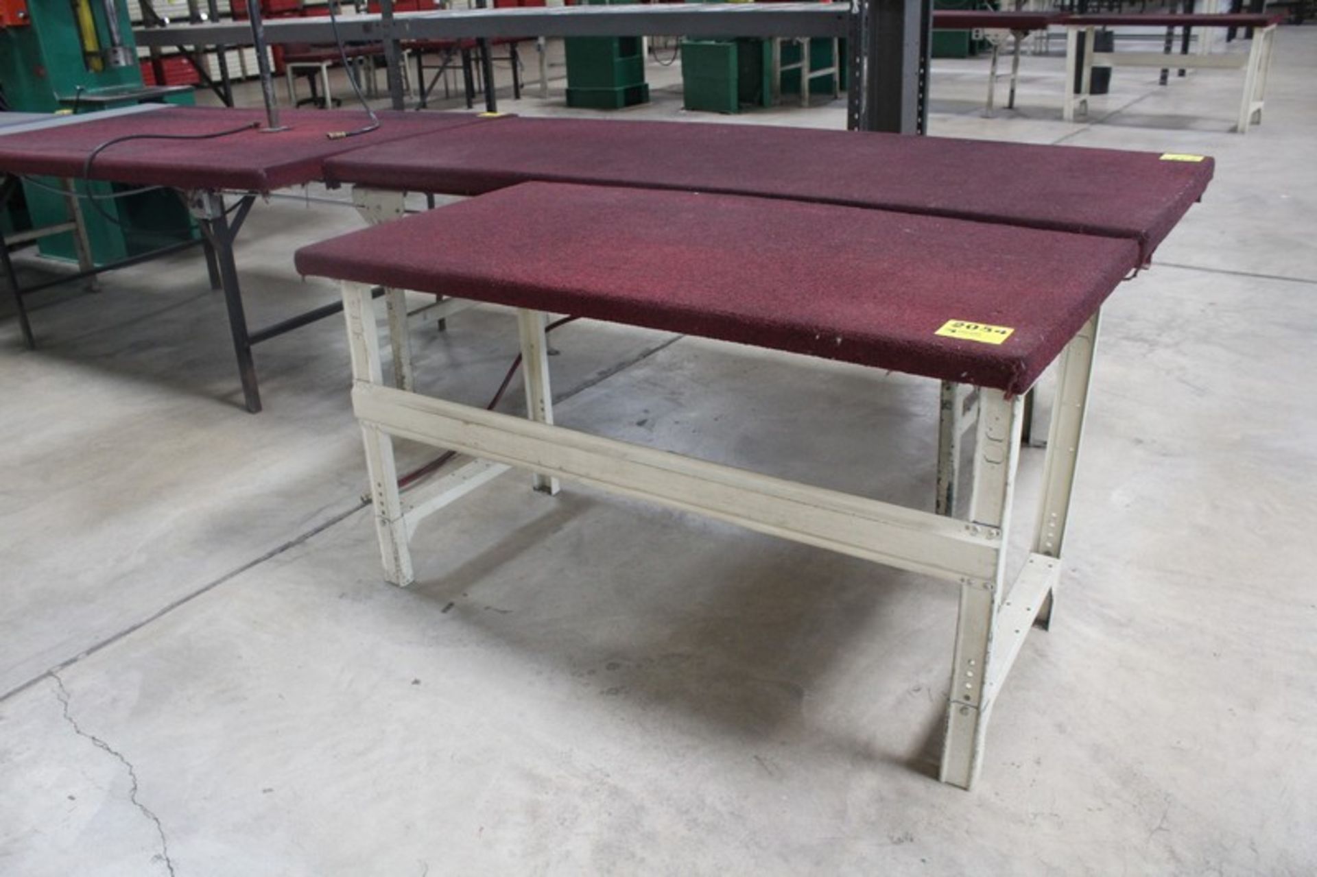 STEEL WORKBENCH, 62" X 32" X 35"