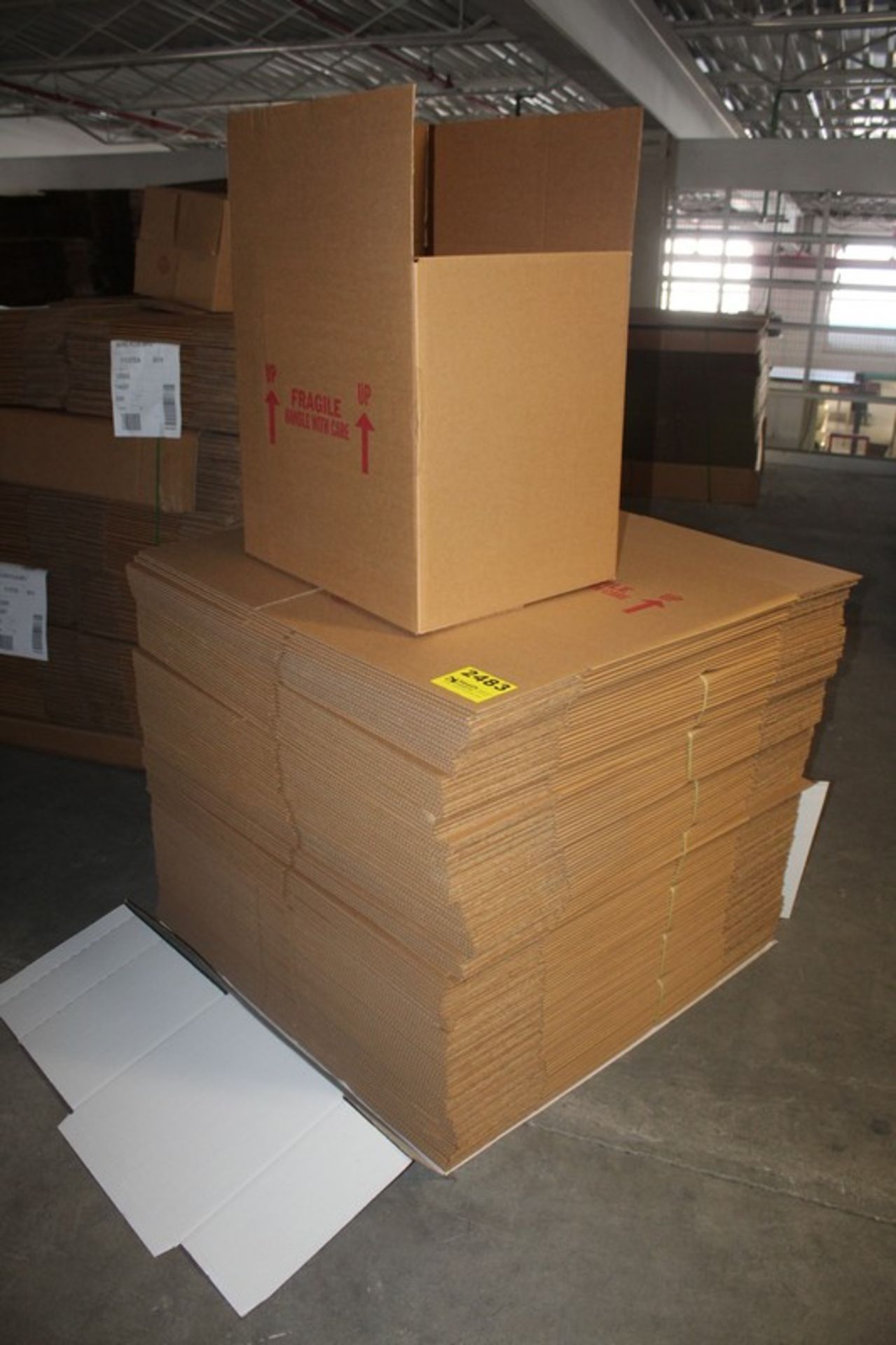 STACK OF 22" X 18" X 22" CARDBOARD BOXES