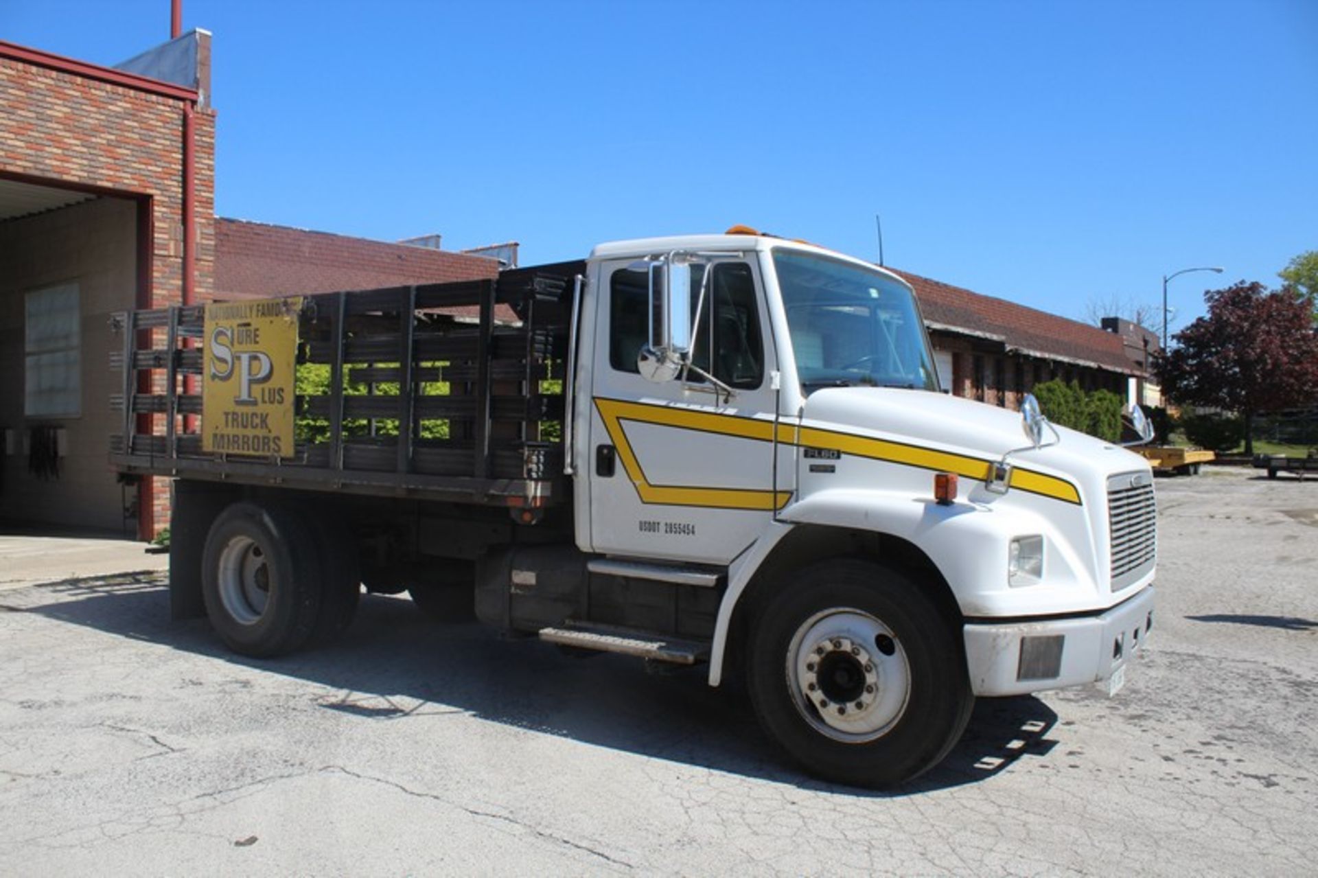 1999 Freightliner Model FL60 Flat Bed Stake Truck, VIN: 1FV3G6ACY9HG06731, - Image 3 of 10