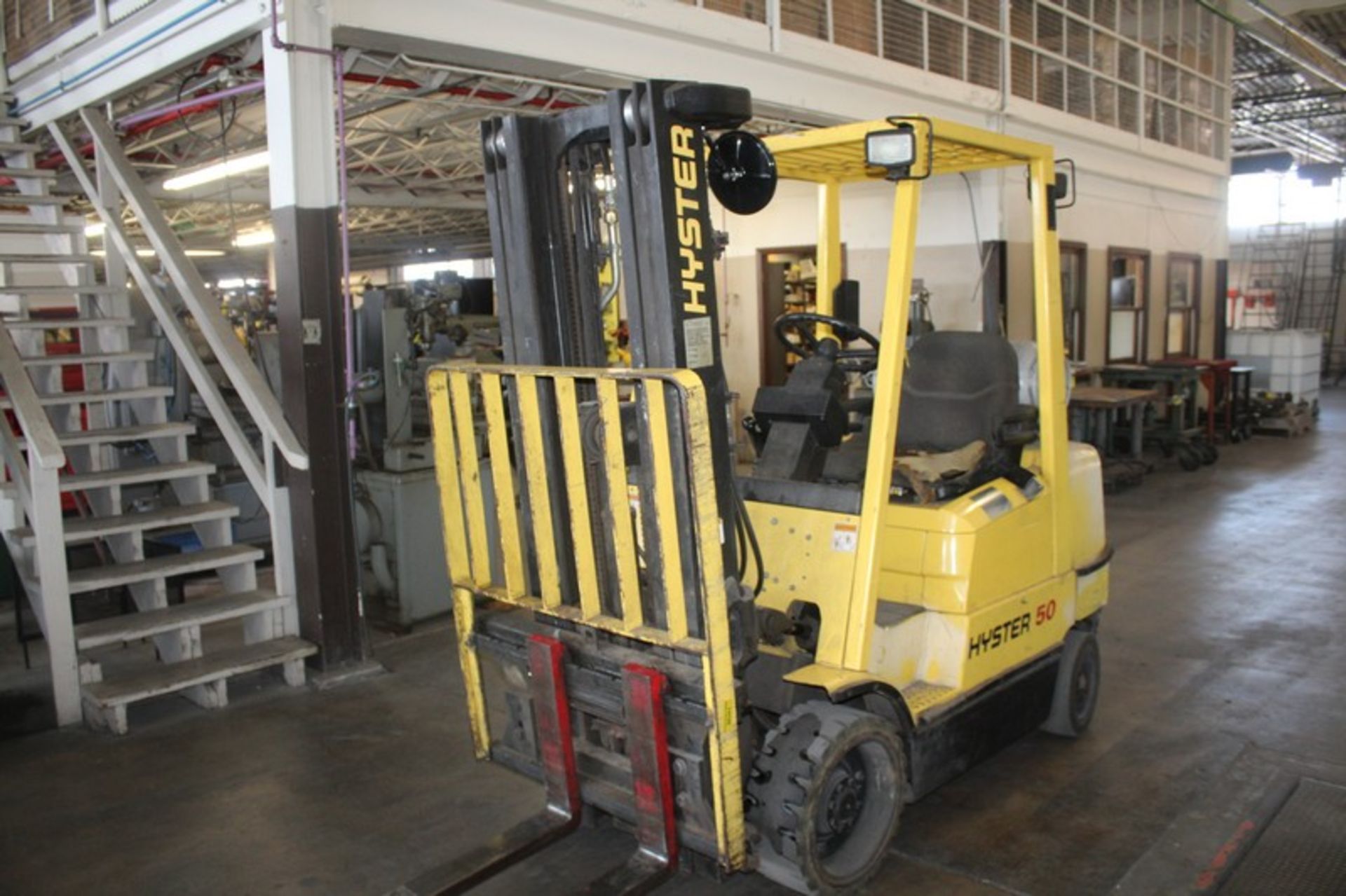 Hyster 3,950 LB. Model S50XM LP Gas Forklift Truck, s/n D187V09407V, 189” Max. Lift, Side Shift