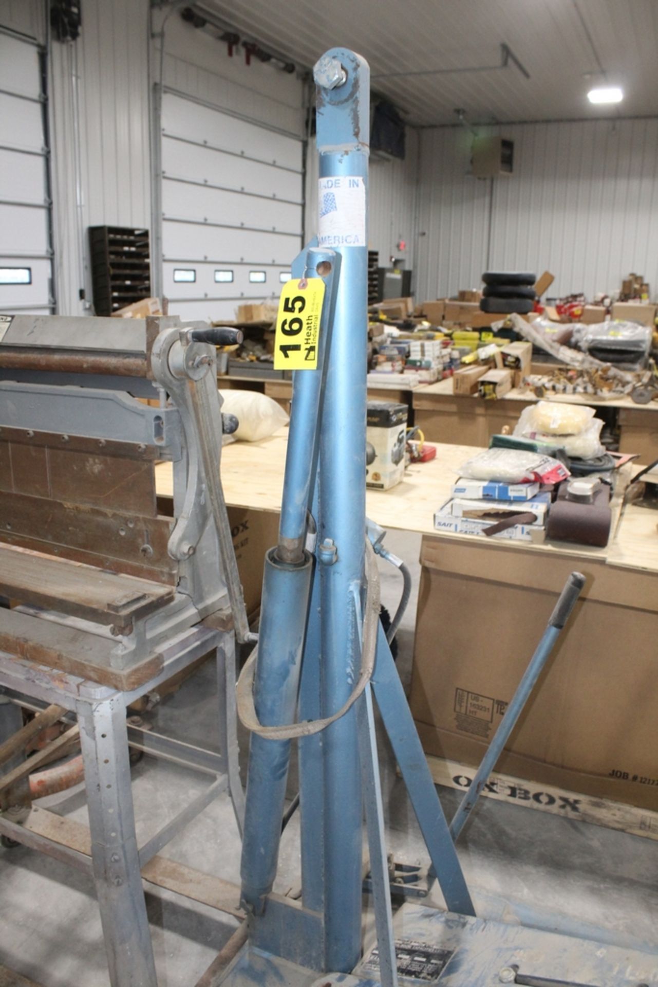 RUGUR MODEL KT-1 PORTABLE EXTENDABLE BOOM LIFT WITH COUNTERWEIGHTS, 1,200 LB. CAPACITY - Image 2 of 4