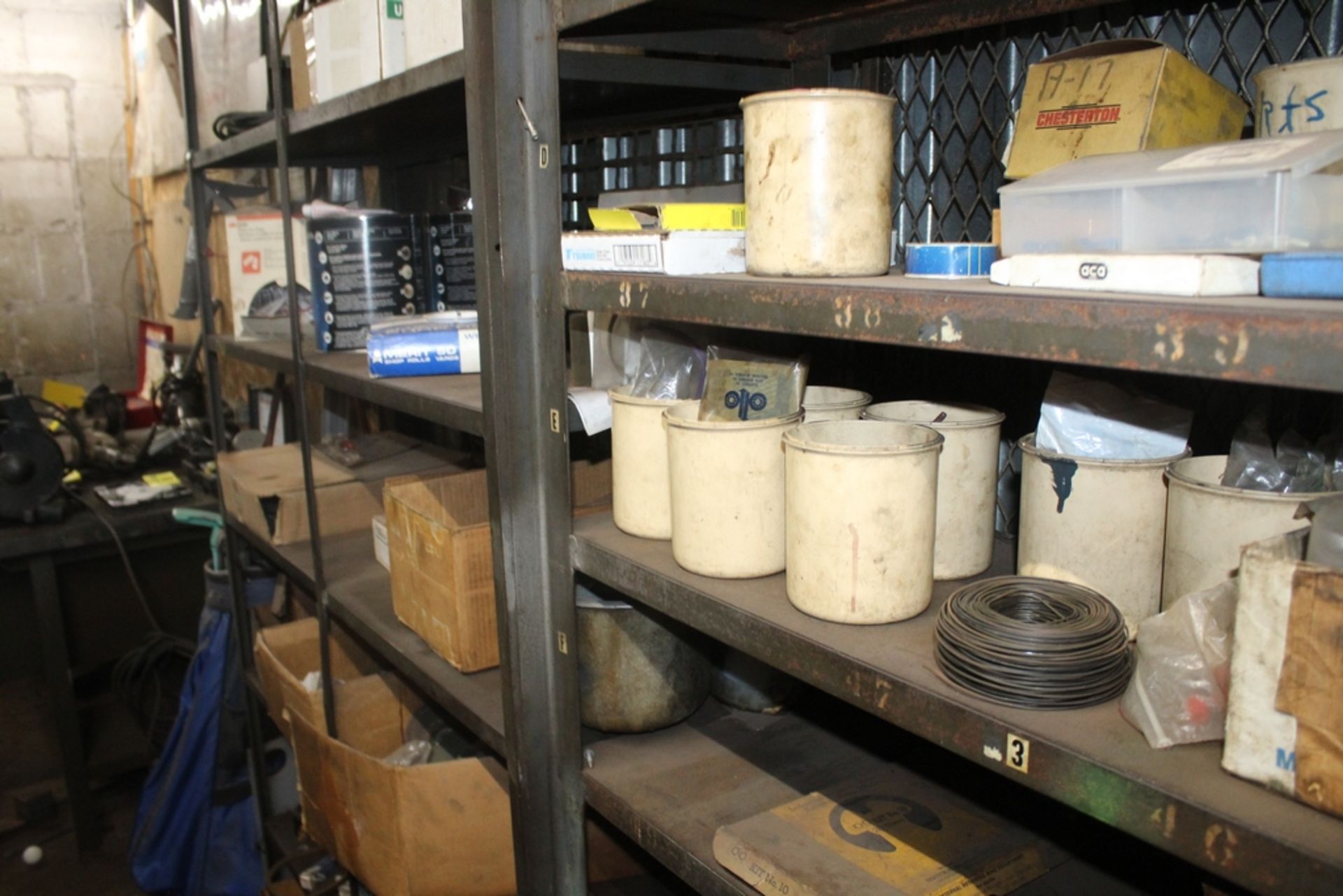 (2) STEEL SHELVING UNITS WITH CONTENTS (ASSORTED HARDWARE) - Image 4 of 5