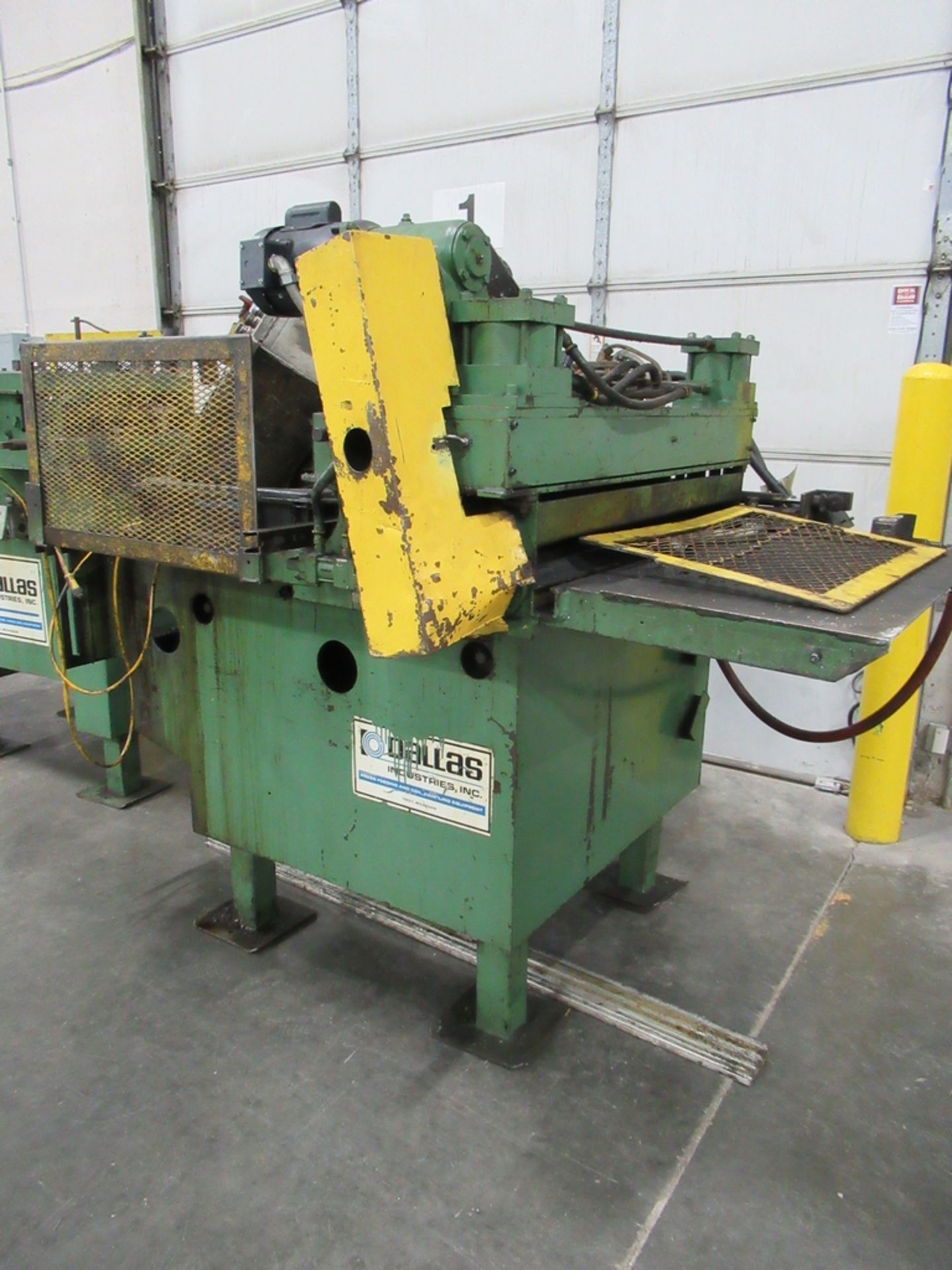 DALLAS .180”X36” WIDE MODEL D500 36X18RH STRAIGHTENER AND STOCK FEED, S/N 14040