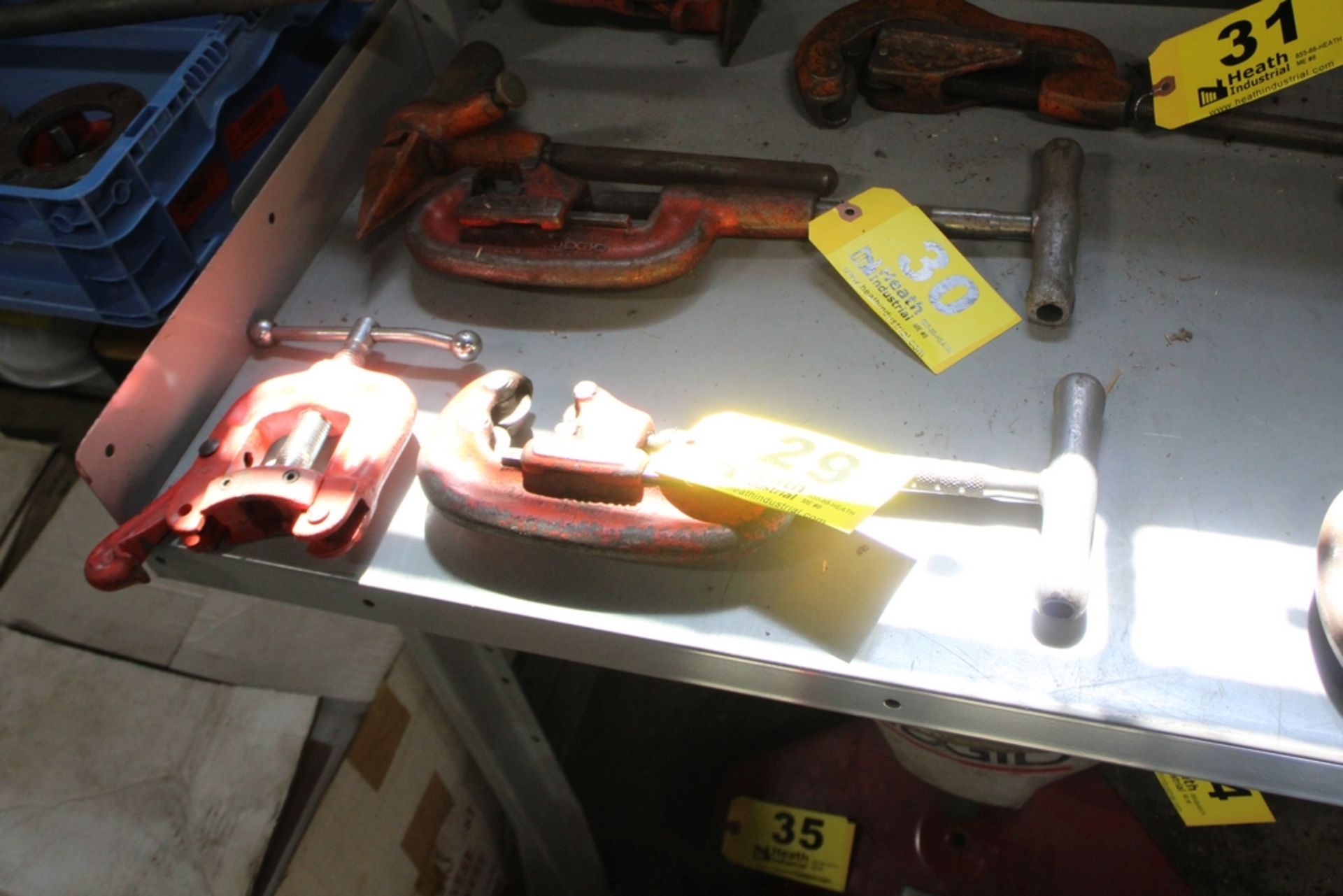 RIDGID NO. 42A PIPE CUTTER & PIPE VISE