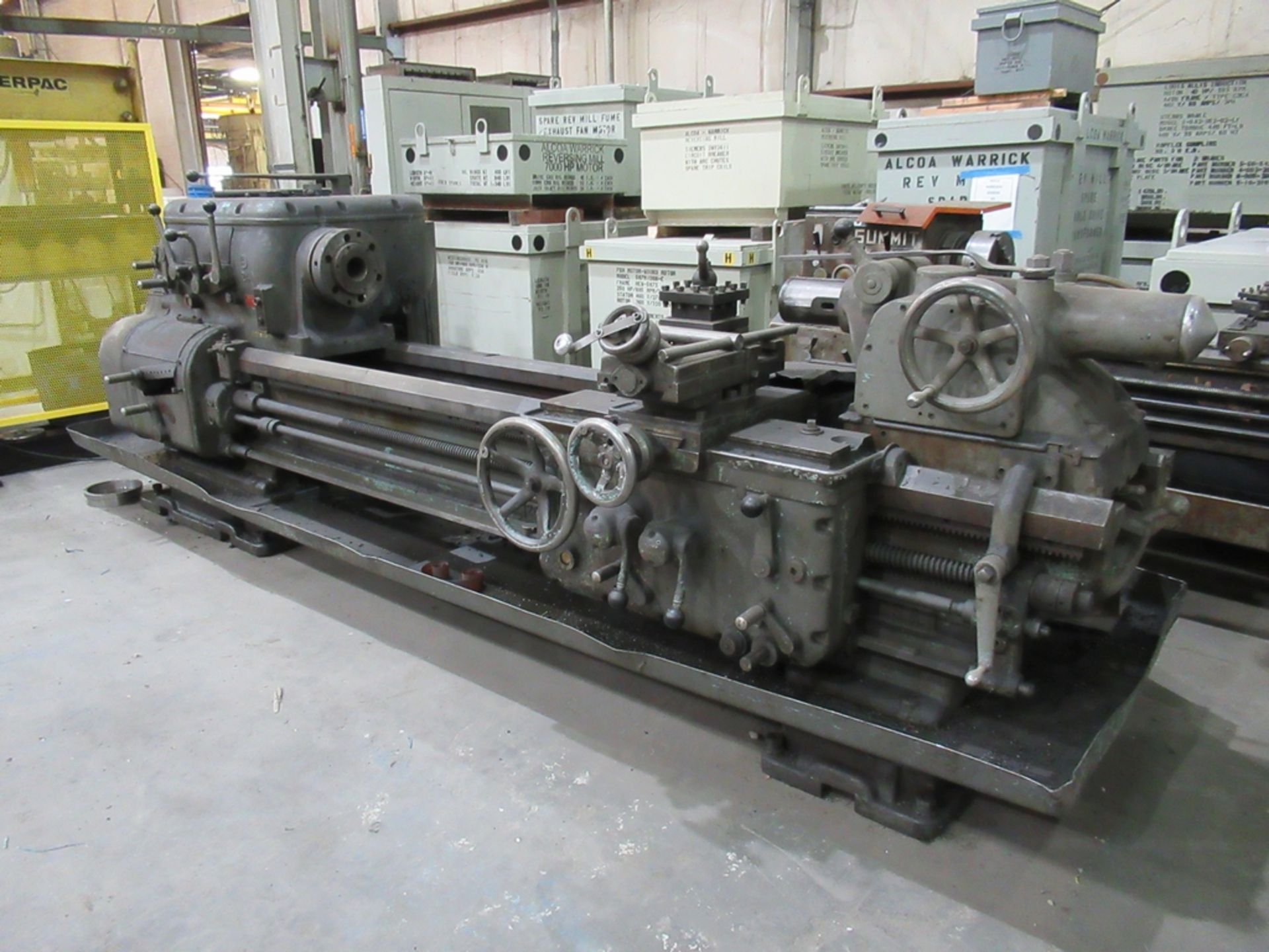 AXELSON 24”X72” TOOL ROOM LATHE, S/N 1264, SPINDLE SPEEDS TO 555 RPM, INCH THREADING, Loading Fee $