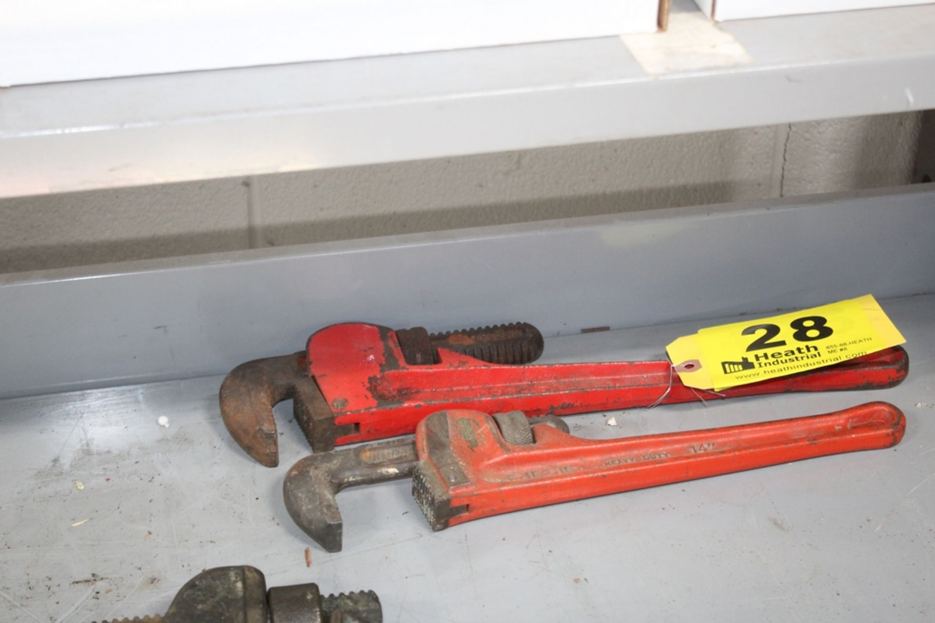 (2) PIPE WRENCHES, RIDGID 14" & HD 18"