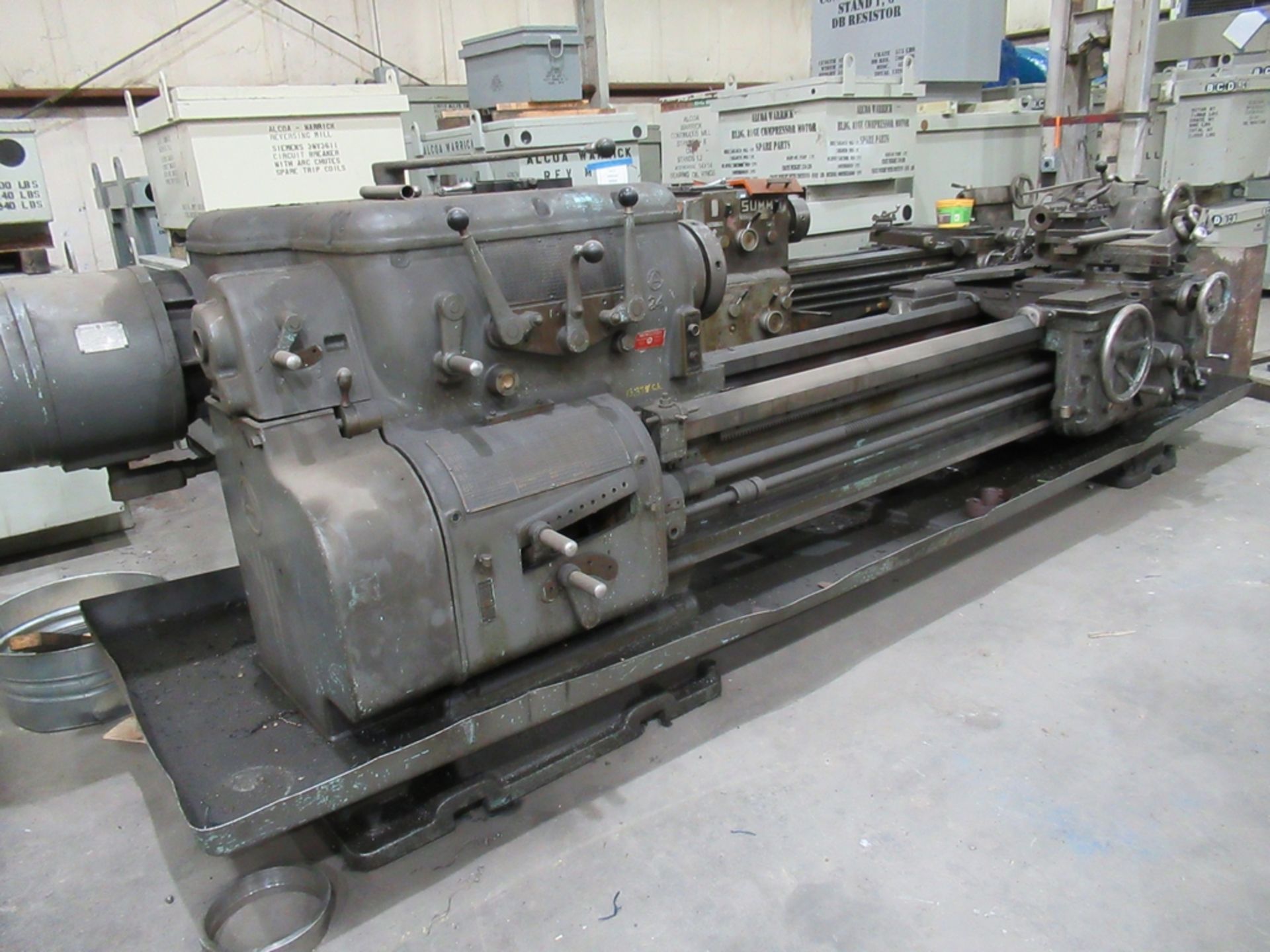 AXELSON 24”X72” TOOL ROOM LATHE, S/N 1264, SPINDLE SPEEDS TO 555 RPM, INCH THREADING, Loading Fee $ - Image 2 of 3