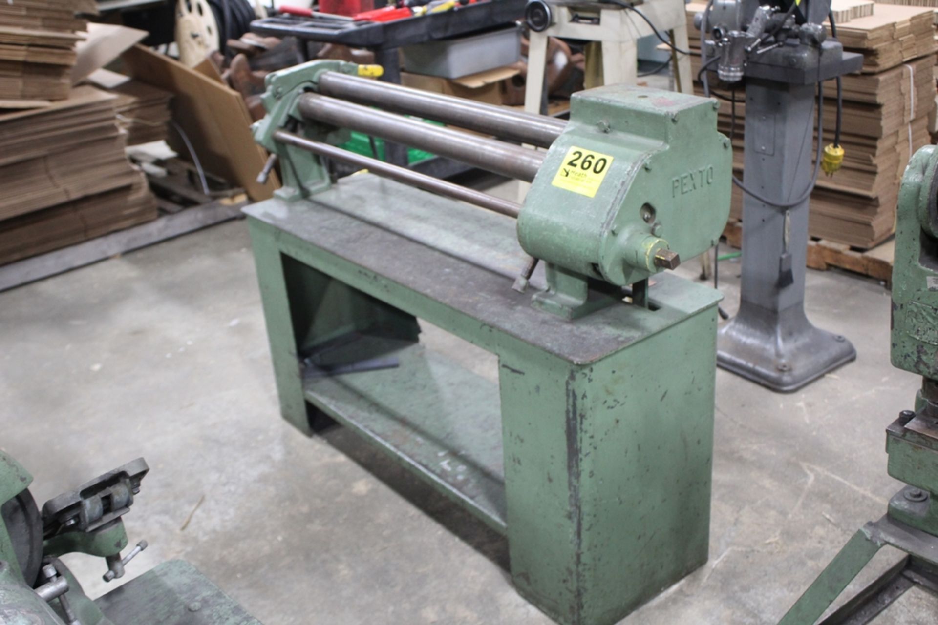 PEXTO MODEL 390-E 16 GA 36" BENDING ROLL S/N 5/64