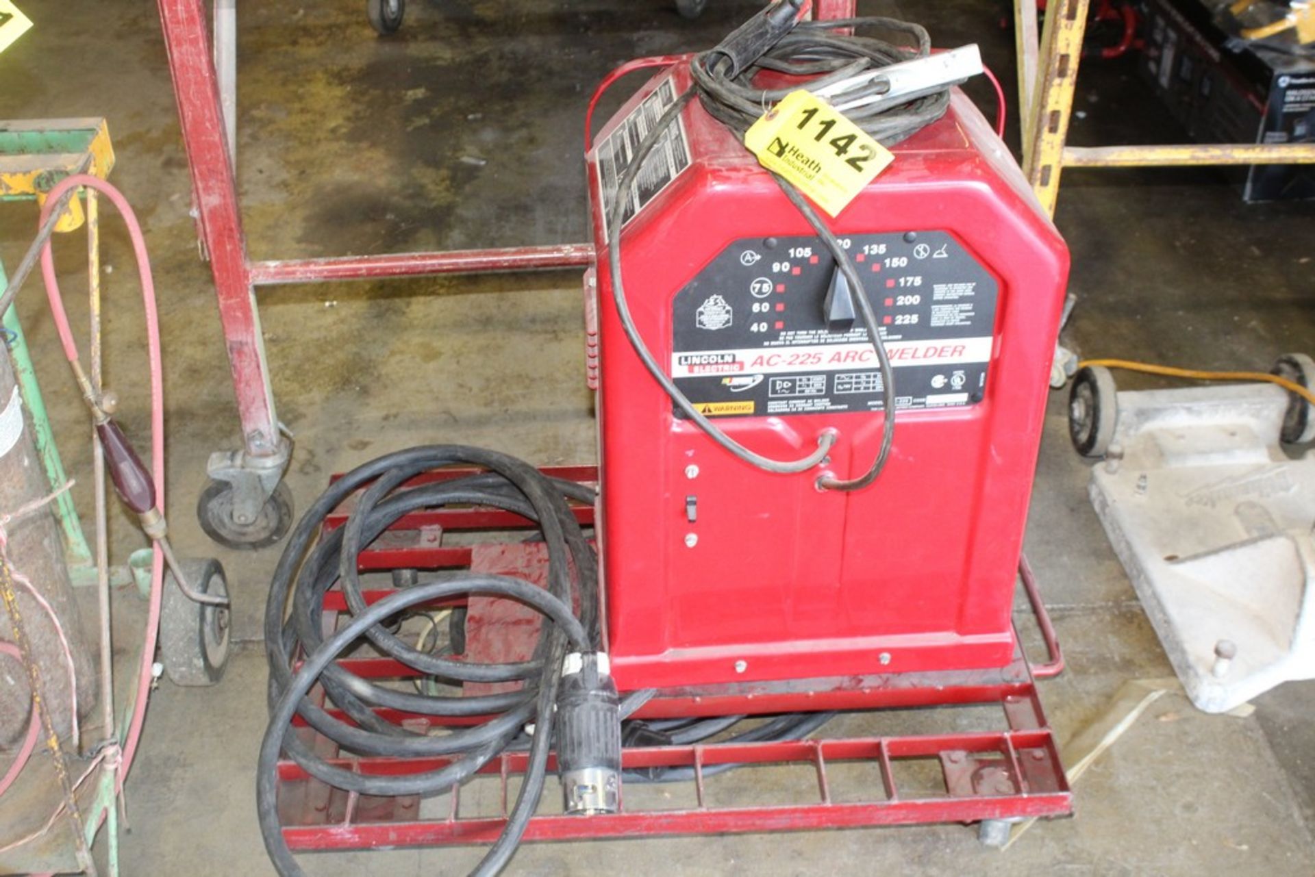 LINCOLN ELECTRIC MODEL AC-225 TOMBSTONE STYLE ARC WELDER, S/N 10420