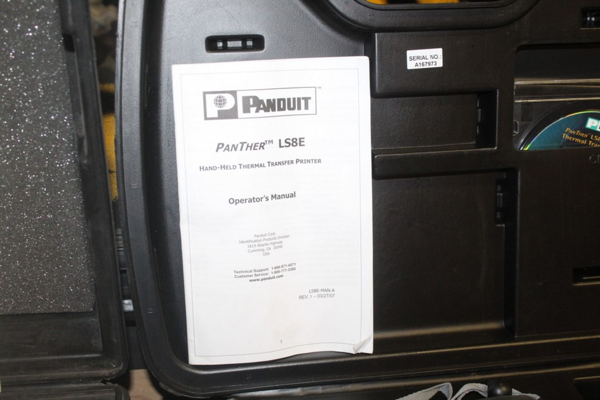 PANDUIT PANTHER MODEL LS8E HAND HELD THERMAL TRANSFER PRINTER - Image 2 of 2