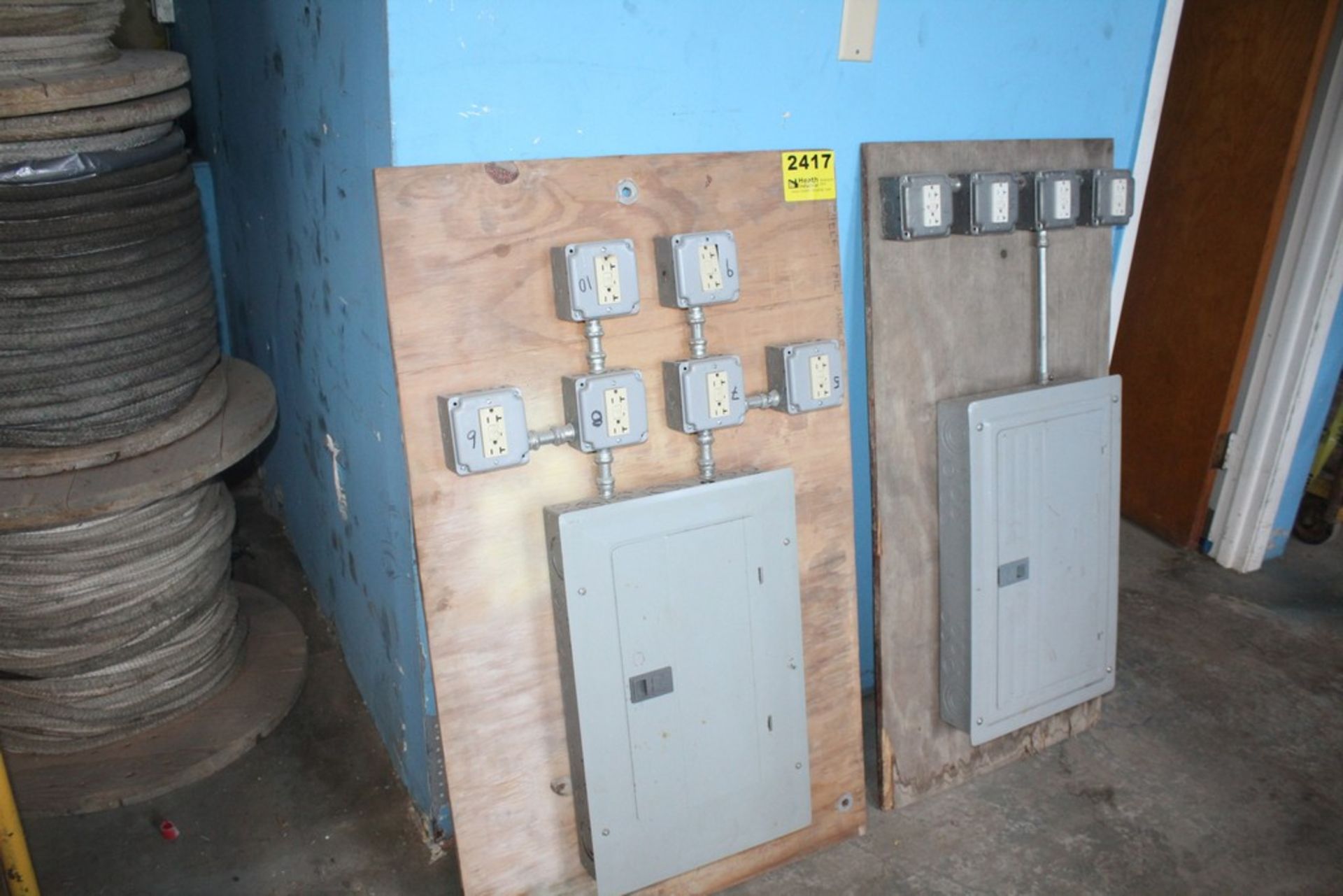 (2) TEMPORARY BREAKER BOXES WITH OUTLETS