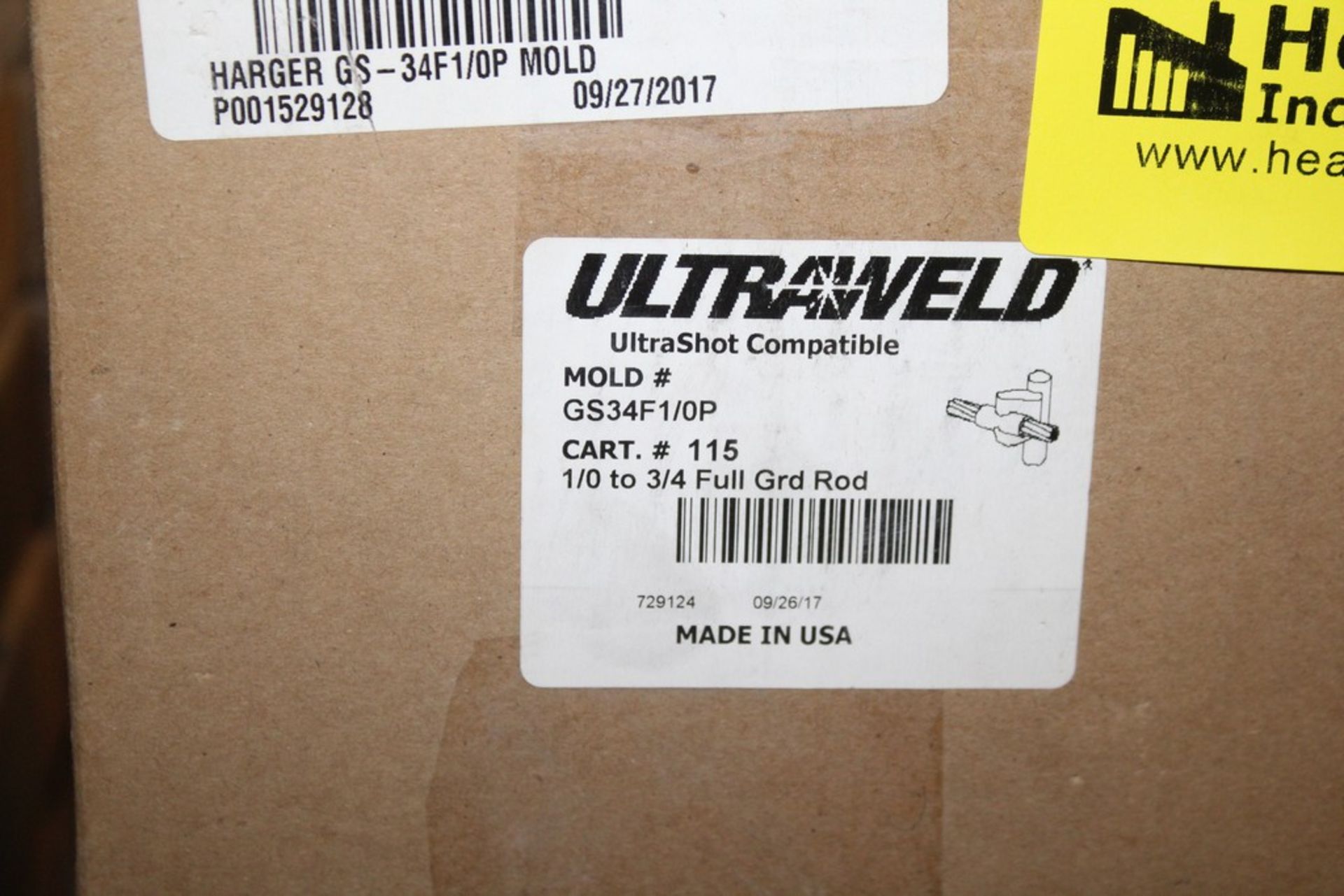 (3) BOXES HARGER OF ULTRAWELD, 1/0 TO 3/4 FULL GRD ROD, - Image 2 of 2