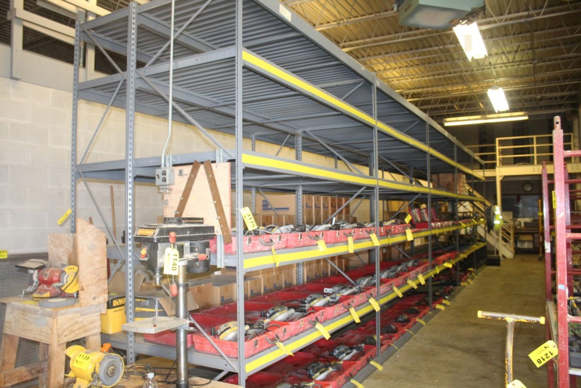 (5) SECTIONS EQUIPTO 8' X 36" X 10' ADJUSTABLE STEEL SHELVING - DELAYED REMOVAL - WILL NOTIFY WHEN