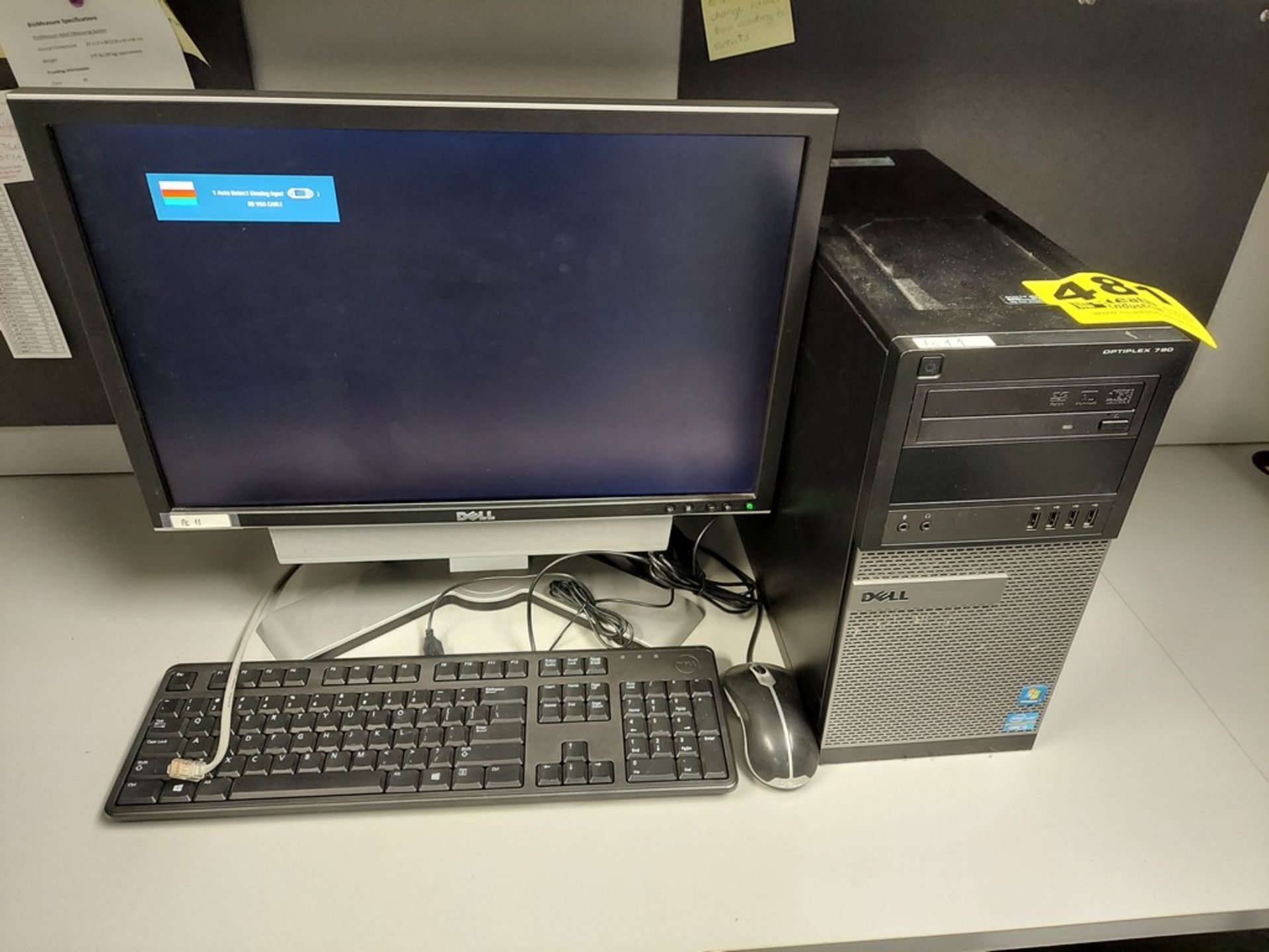 DELL OPTIPLEX 790 INTEL I5 CORE DESKTOP COMPUTER WITH FLATSCREEN MONITOR, KEYBOARD AND MOUSE
