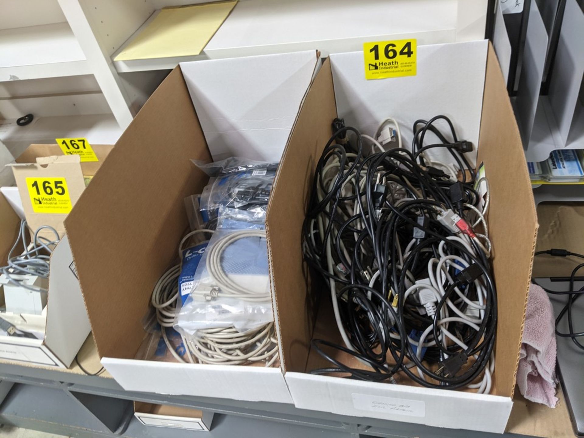 LARGE QTY OF ASSORTED CABLES IN (2) BOXES