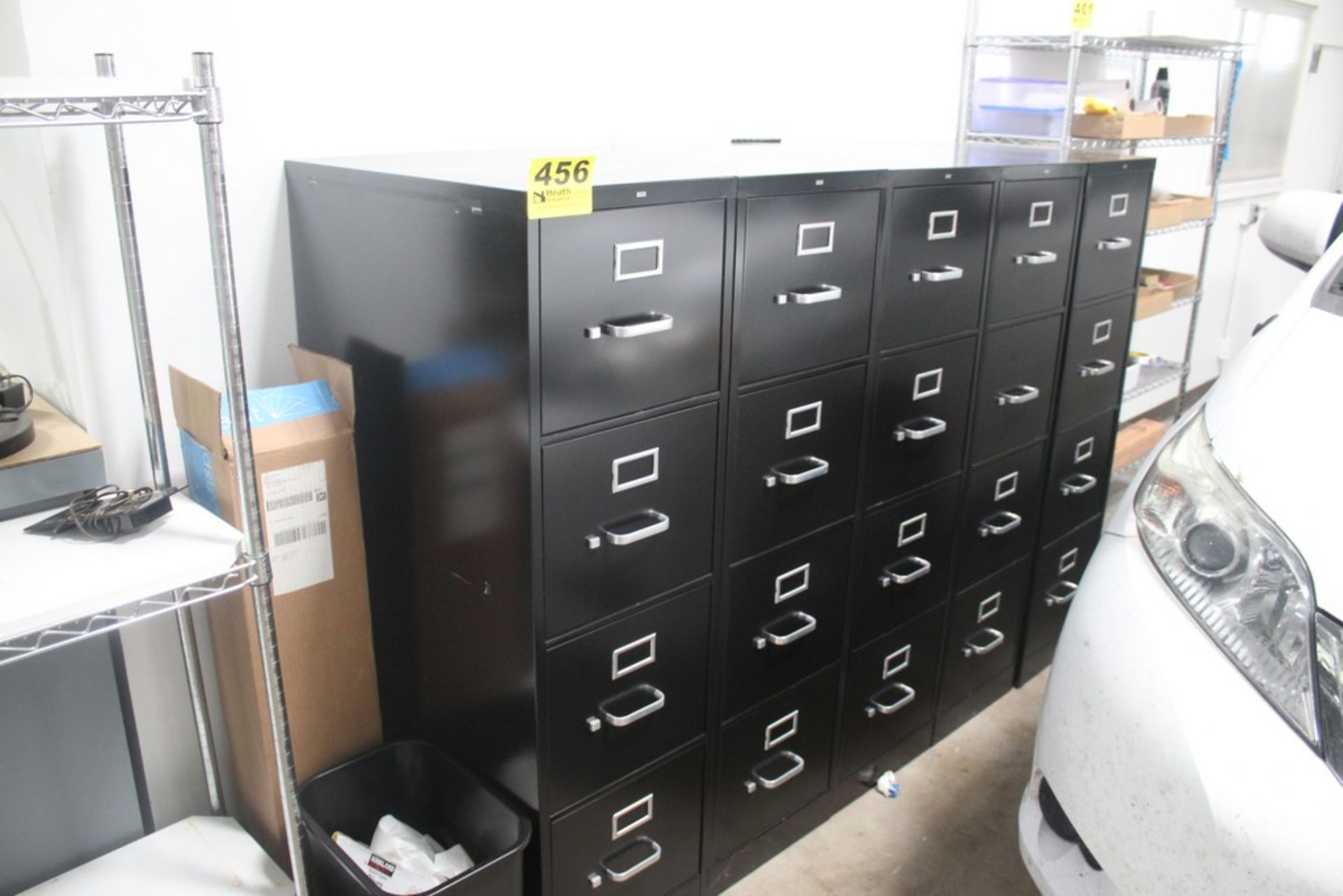 (5) HON FOUR DRAWER FILE CABINETS, 27"X 15" X 52"