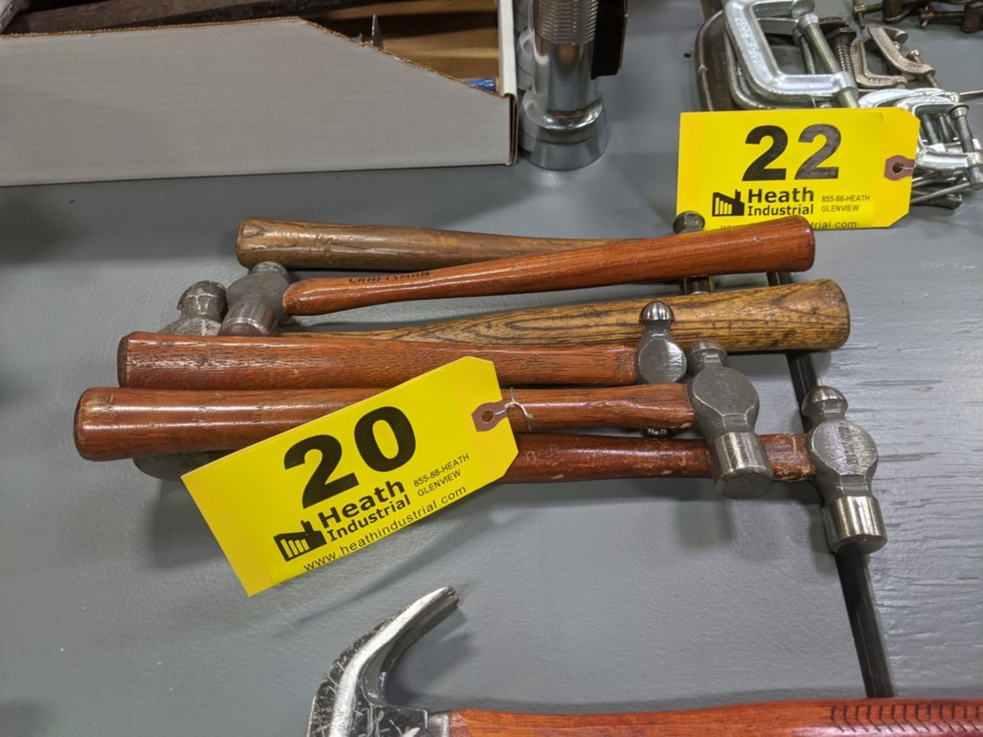 (6) ASSORTED BALL PEEN HAMMERS