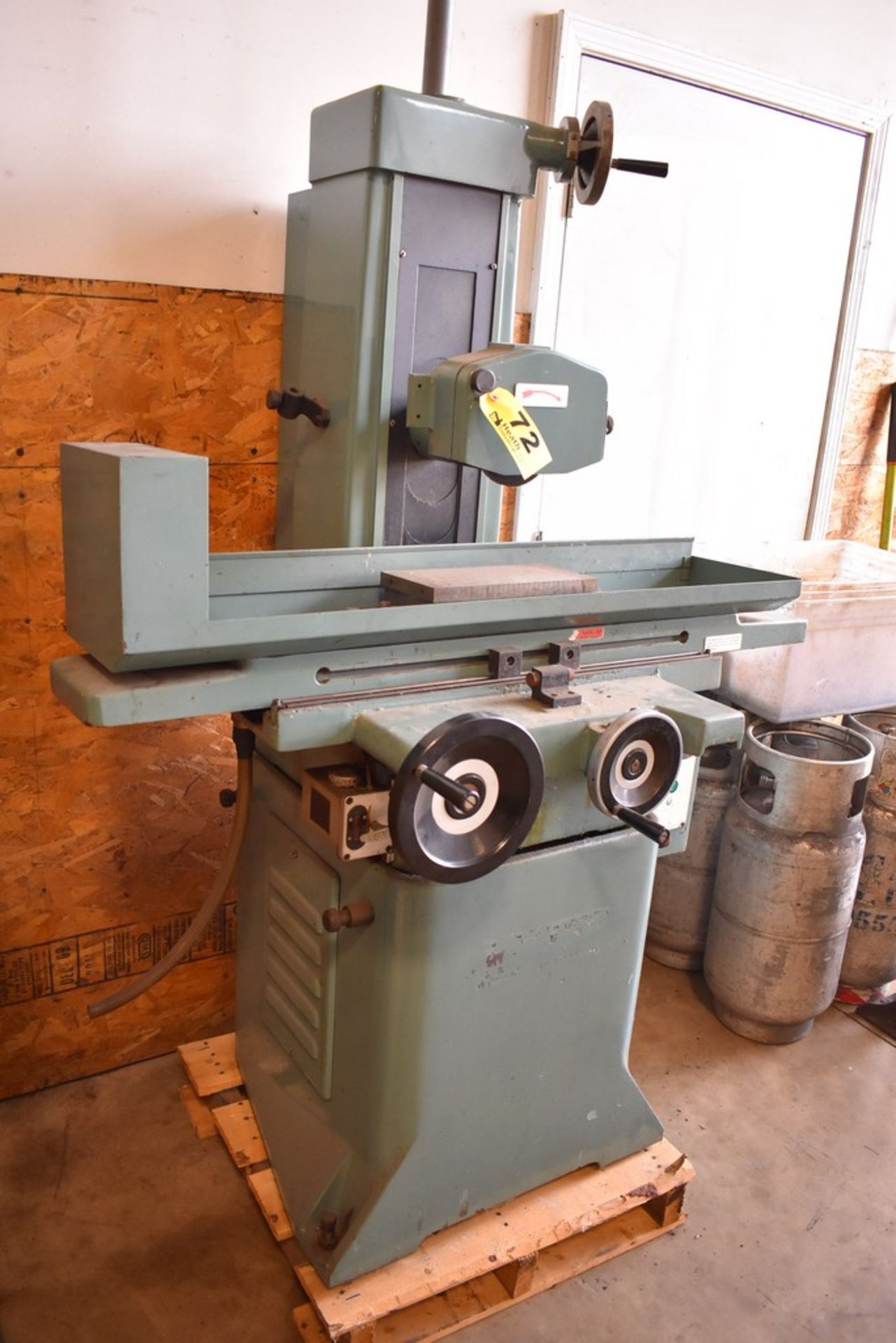 ENCO 6"X12" MODEL 120-6718 SURFACE GRINDER, S/N 6, WITH PERMANENT MAGNETIC CHUCK - Image 7 of 7