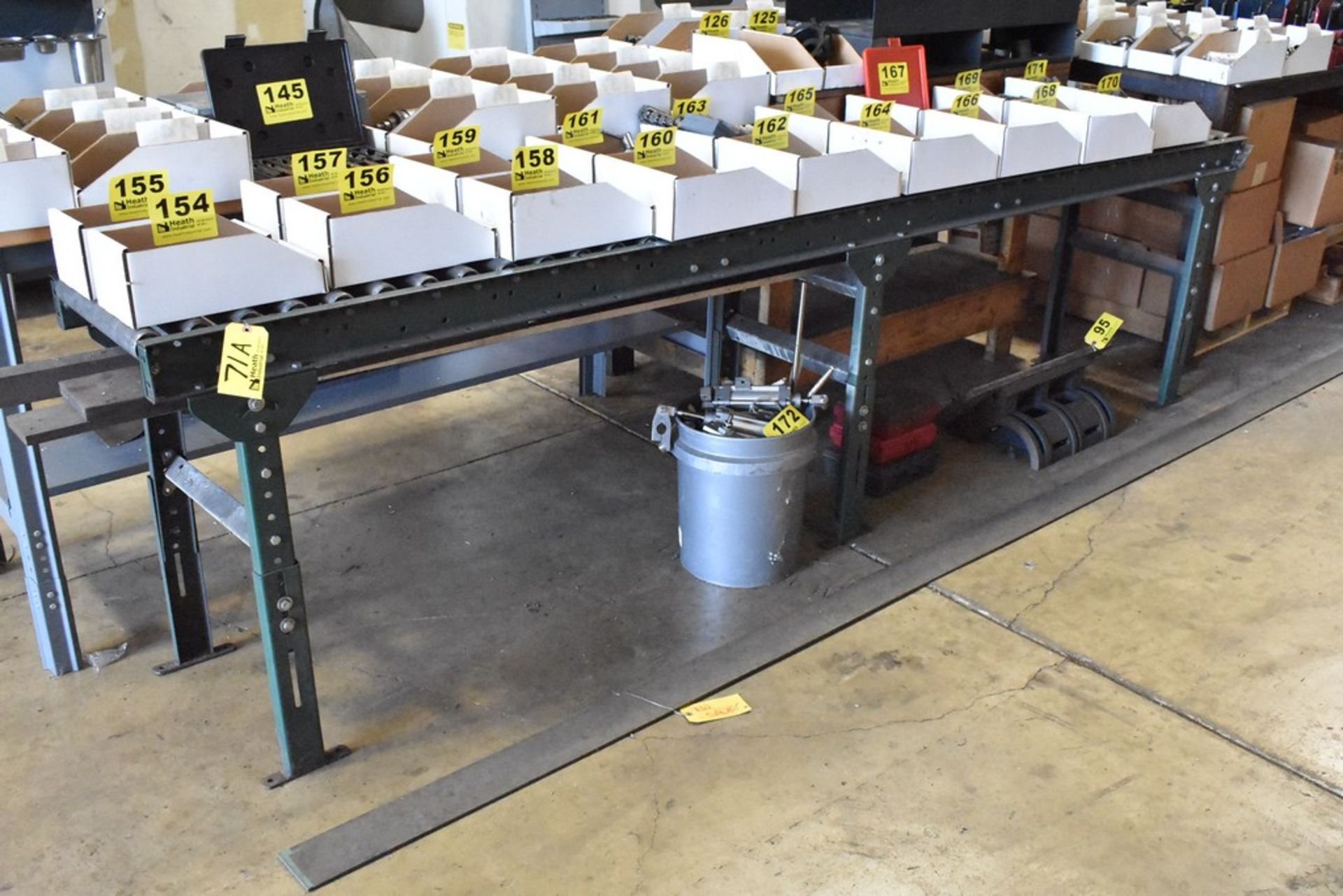 (1) SECTION HYTROL ROLLER CONVEYOR, 120" X 15" X 31"