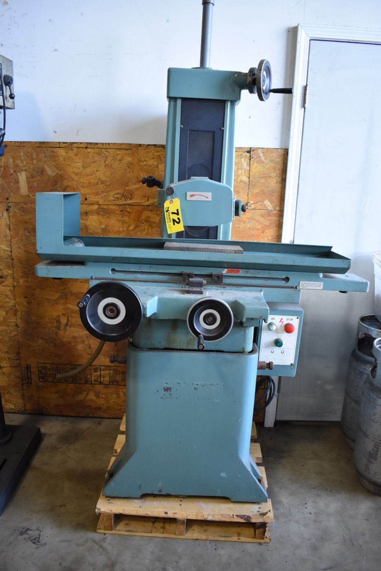 ENCO 6"X12" MODEL 120-6718 SURFACE GRINDER, S/N 6, WITH PERMANENT MAGNETIC CHUCK