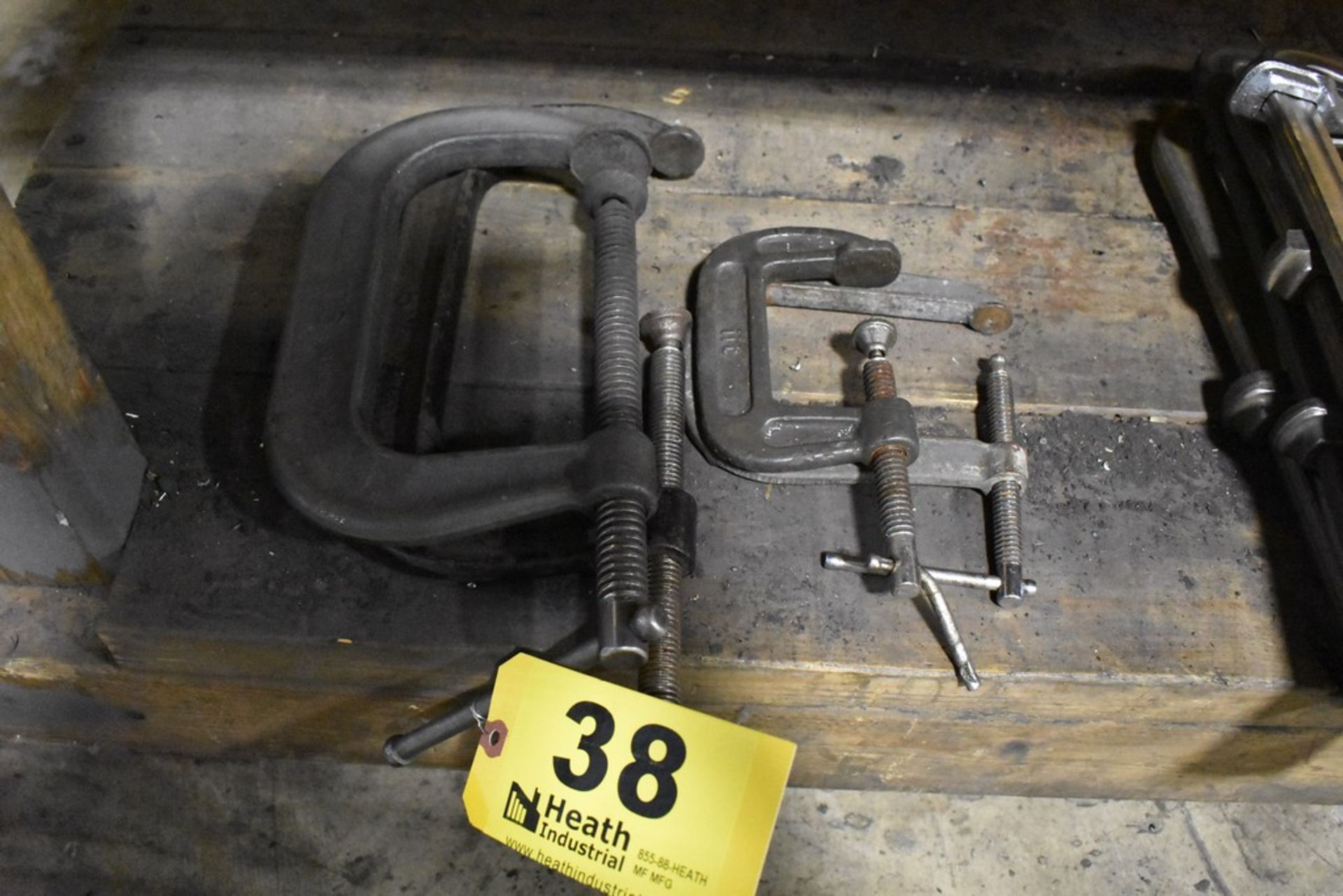 (4) ASSORTED C-CLAMPS